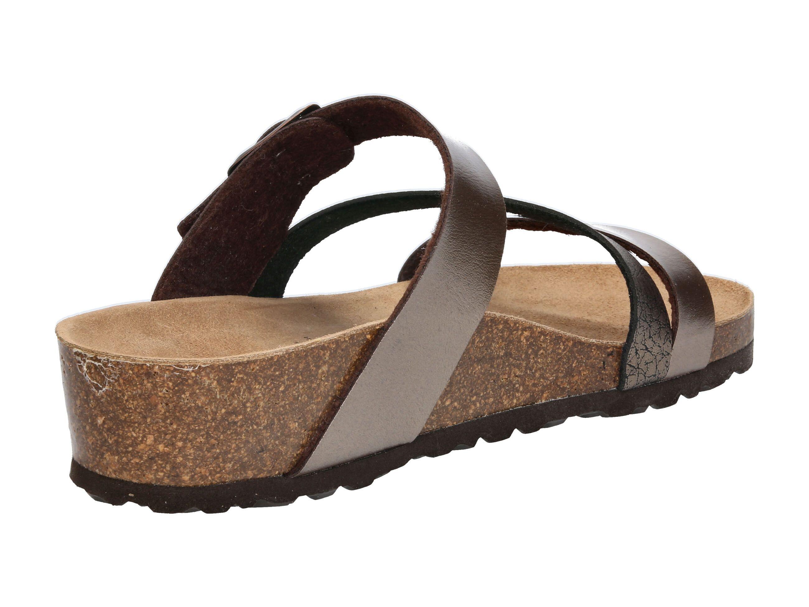 Pantolette Damen Schnallen LICO Natural Glitter 4/6
