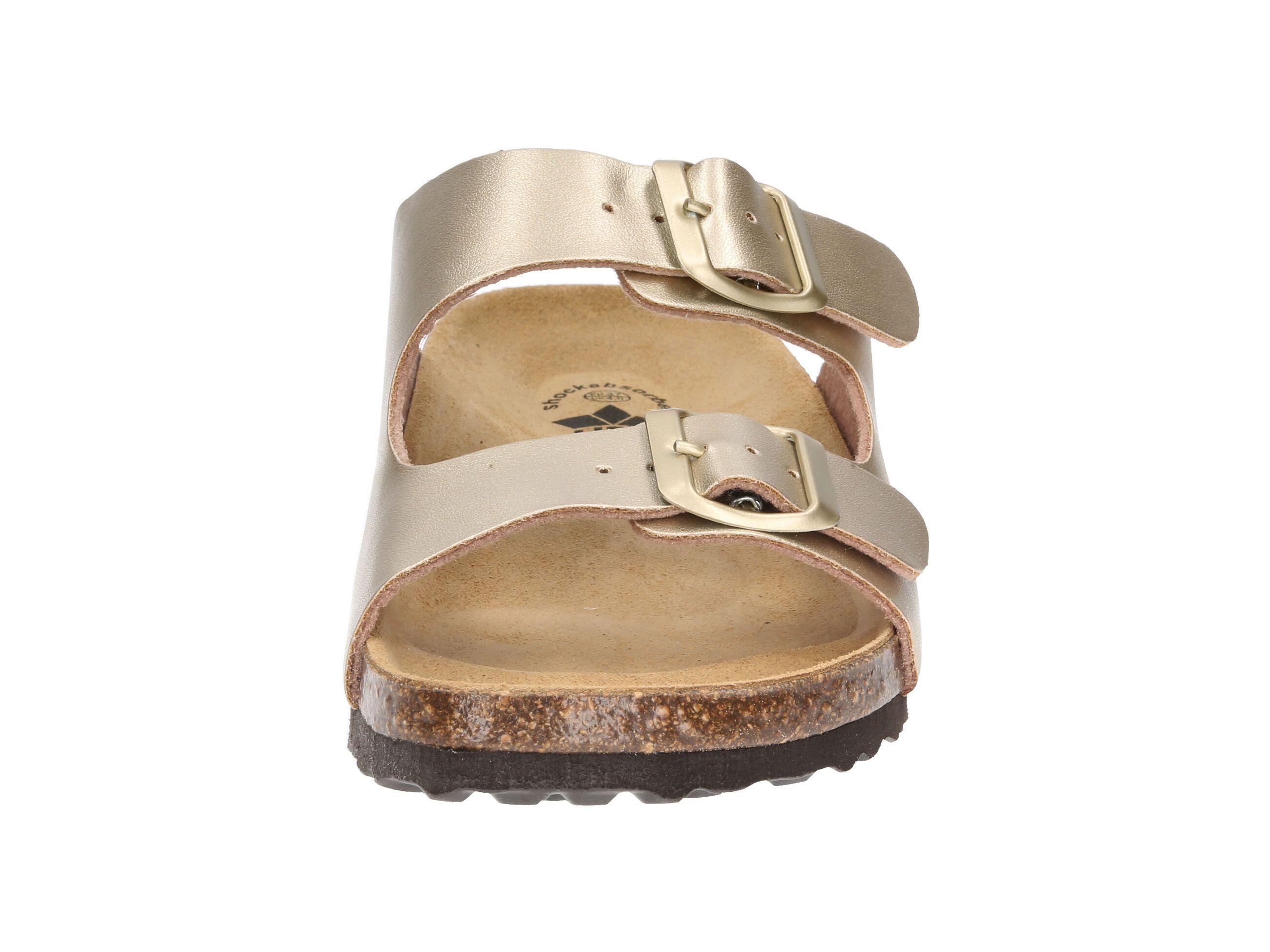 Pantolette Damen Schnallen LICO Bioline Platino 3/6