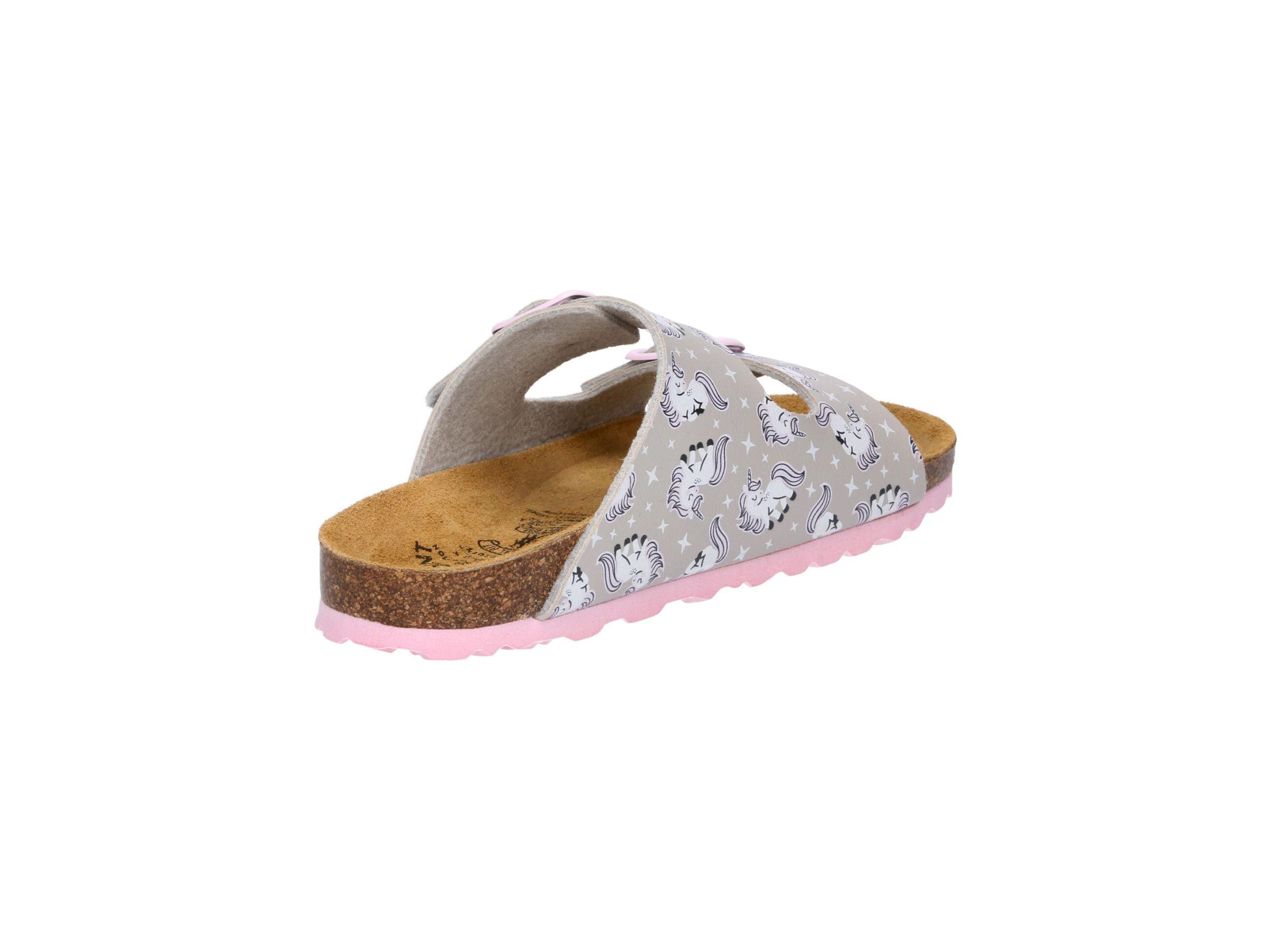Pantolette Mädchen Schnallen LICO Bioline Unicorn 4/6