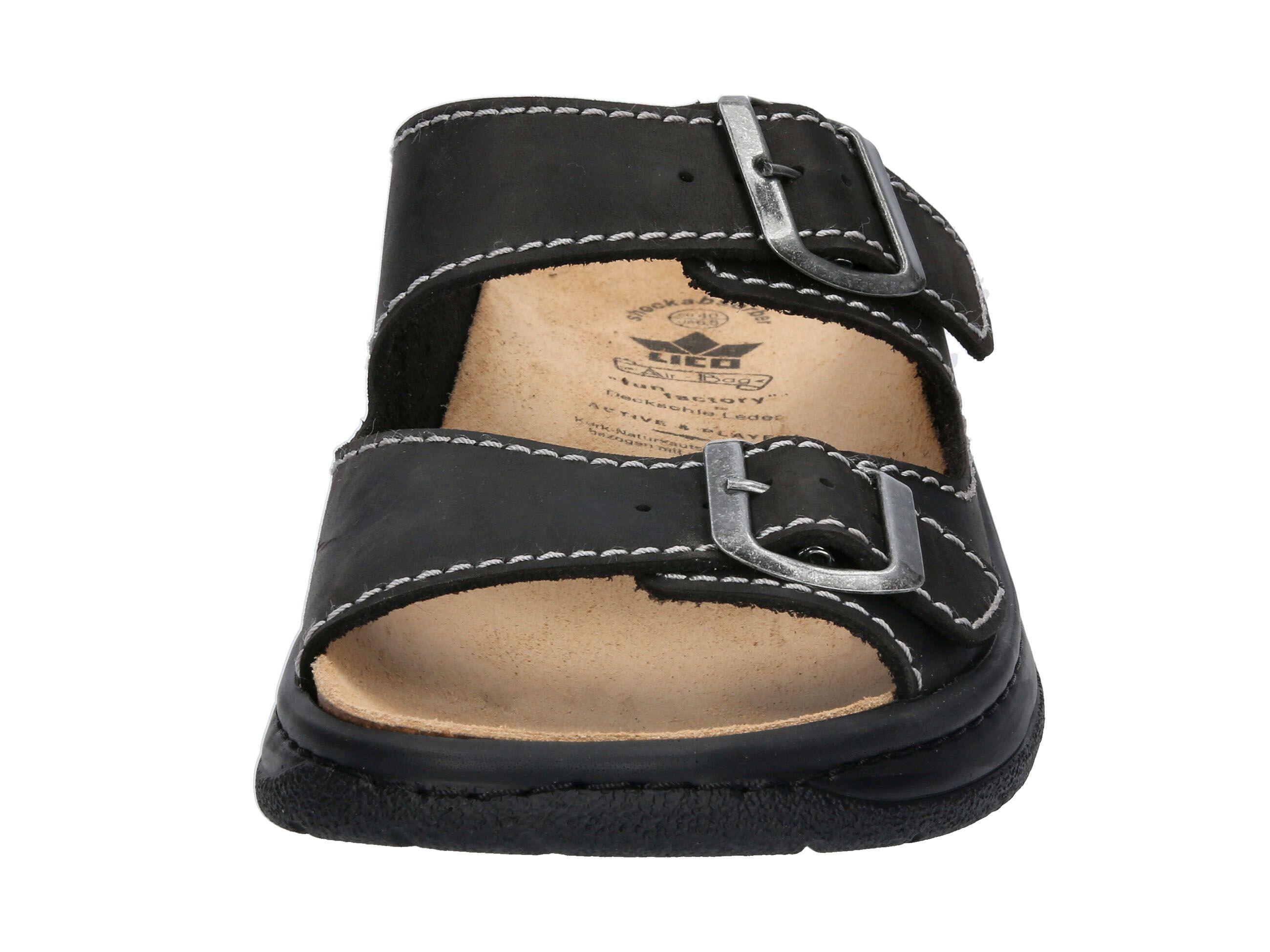 Pantolette Herren Schnallen LICO Lico Wellness 3/6