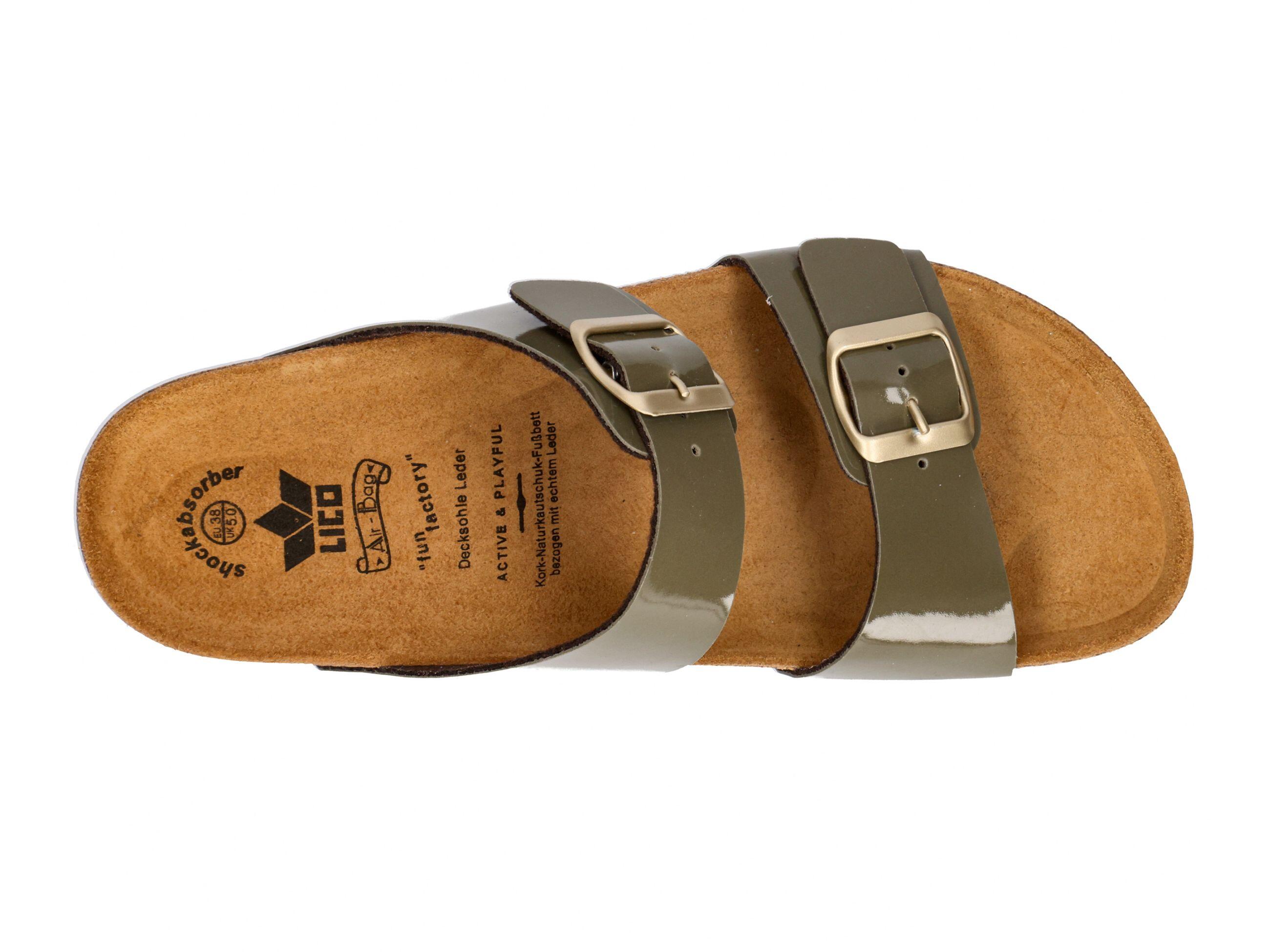 Pantolette Damen Schnallen LICO Bioline Mera 5/6