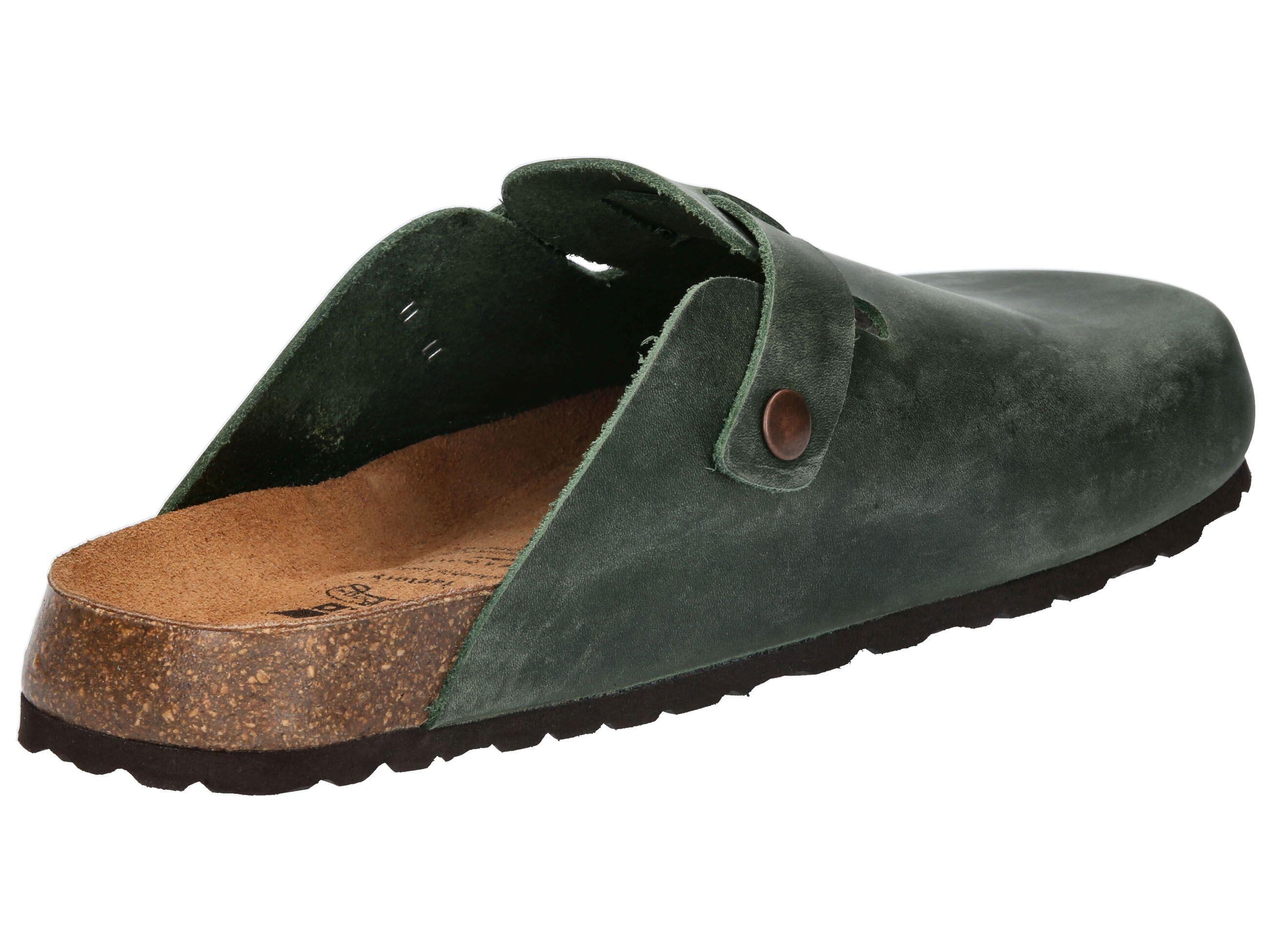 Pantolette Herren Schnallen LICO Bioline Clog Leather 4/6