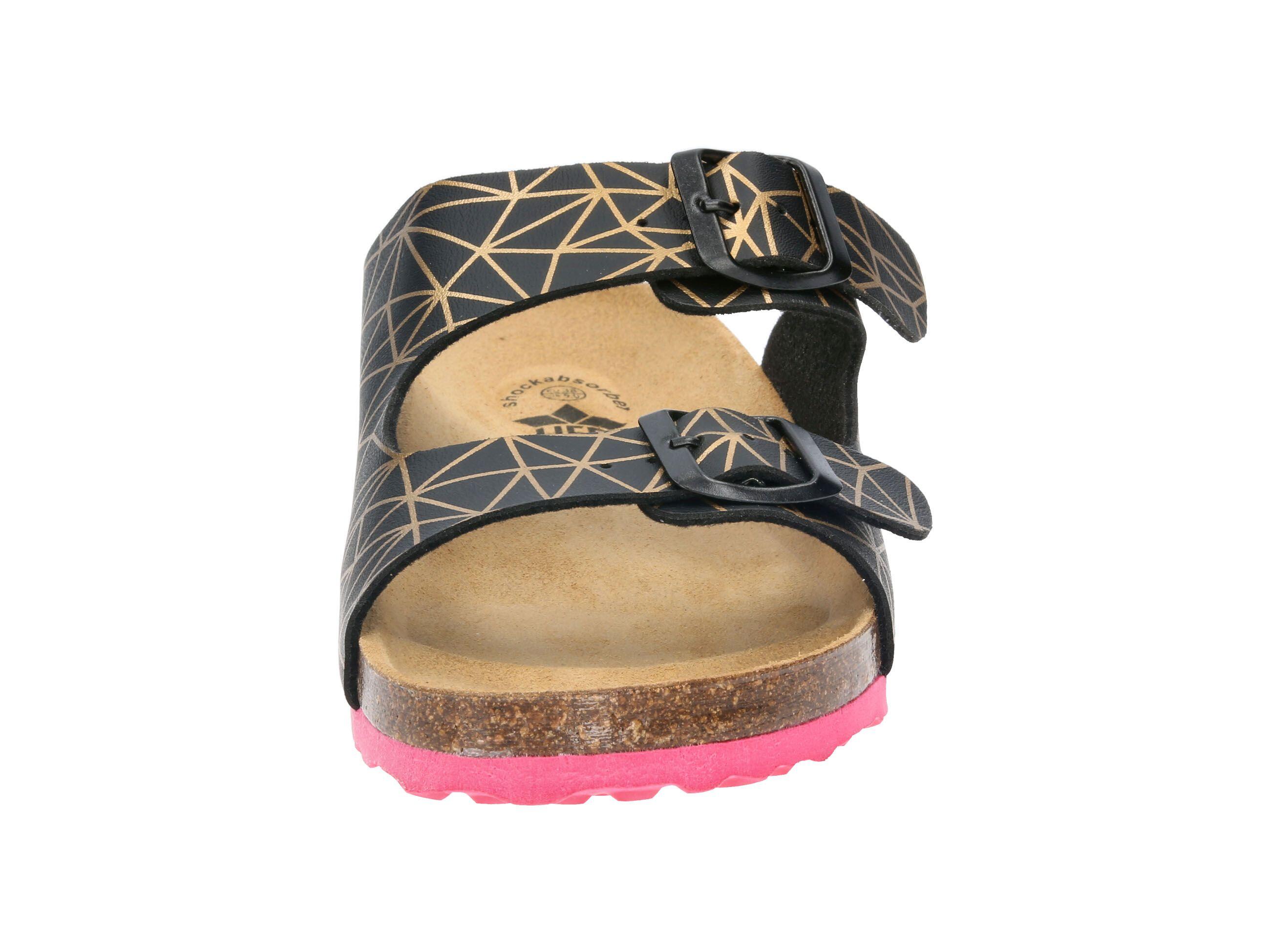 Pantolette Damen Schnallen LICO Bioline Platino 3/6