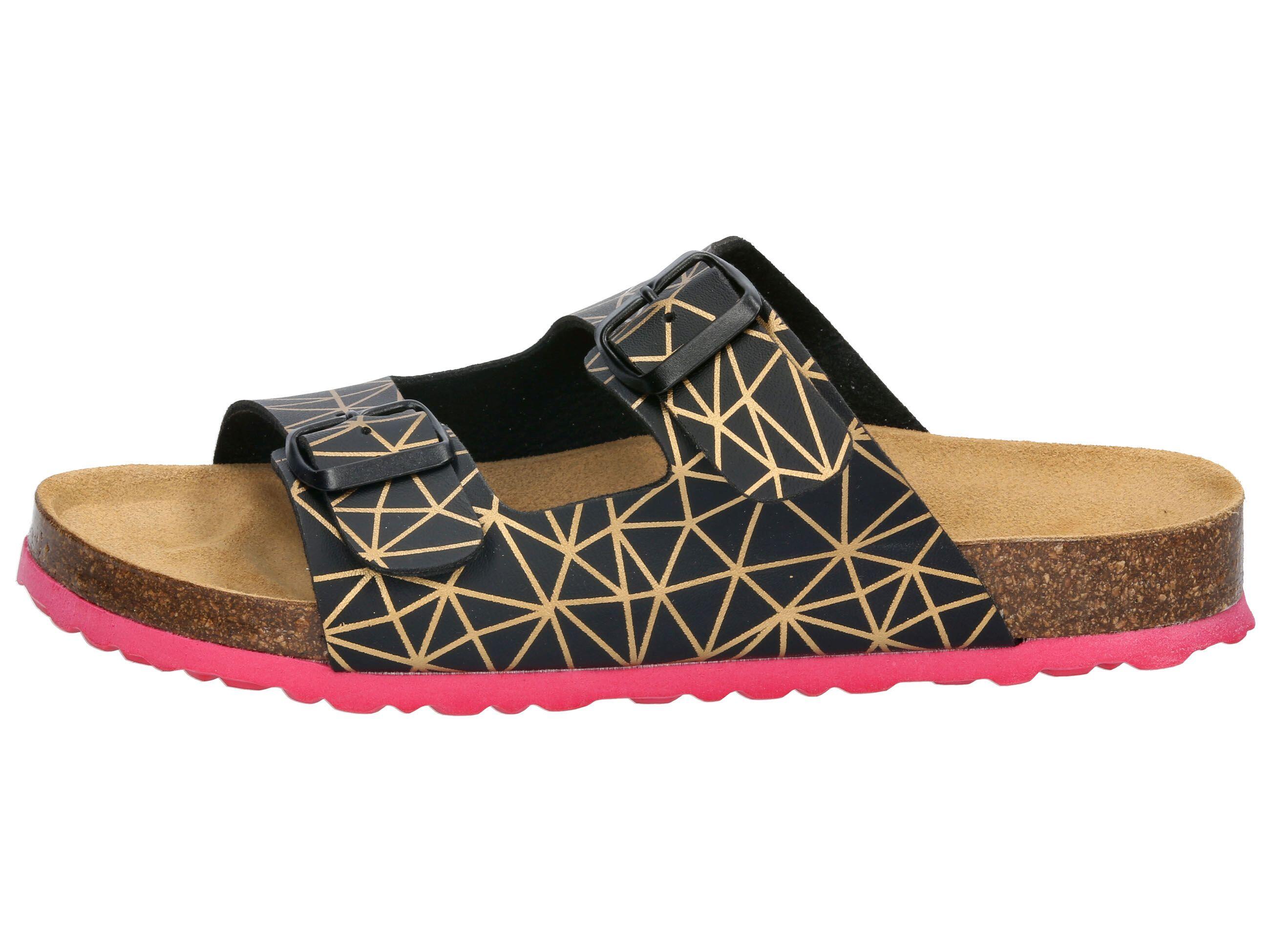 Pantolette Damen Schnallen LICO Bioline Platino 2/6