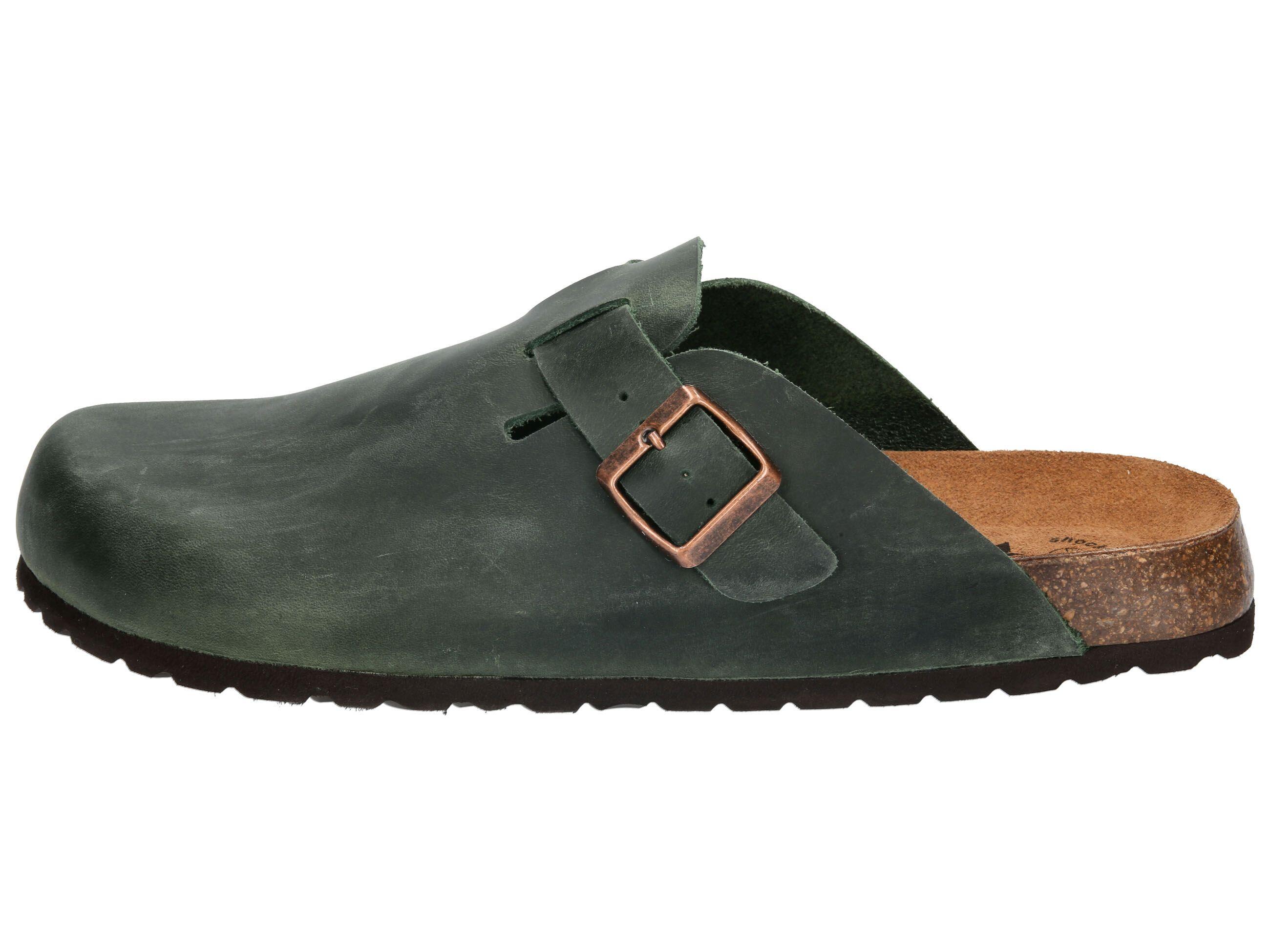 Pantolette Herren Schnallen LICO Bioline Clog Leather 2/6