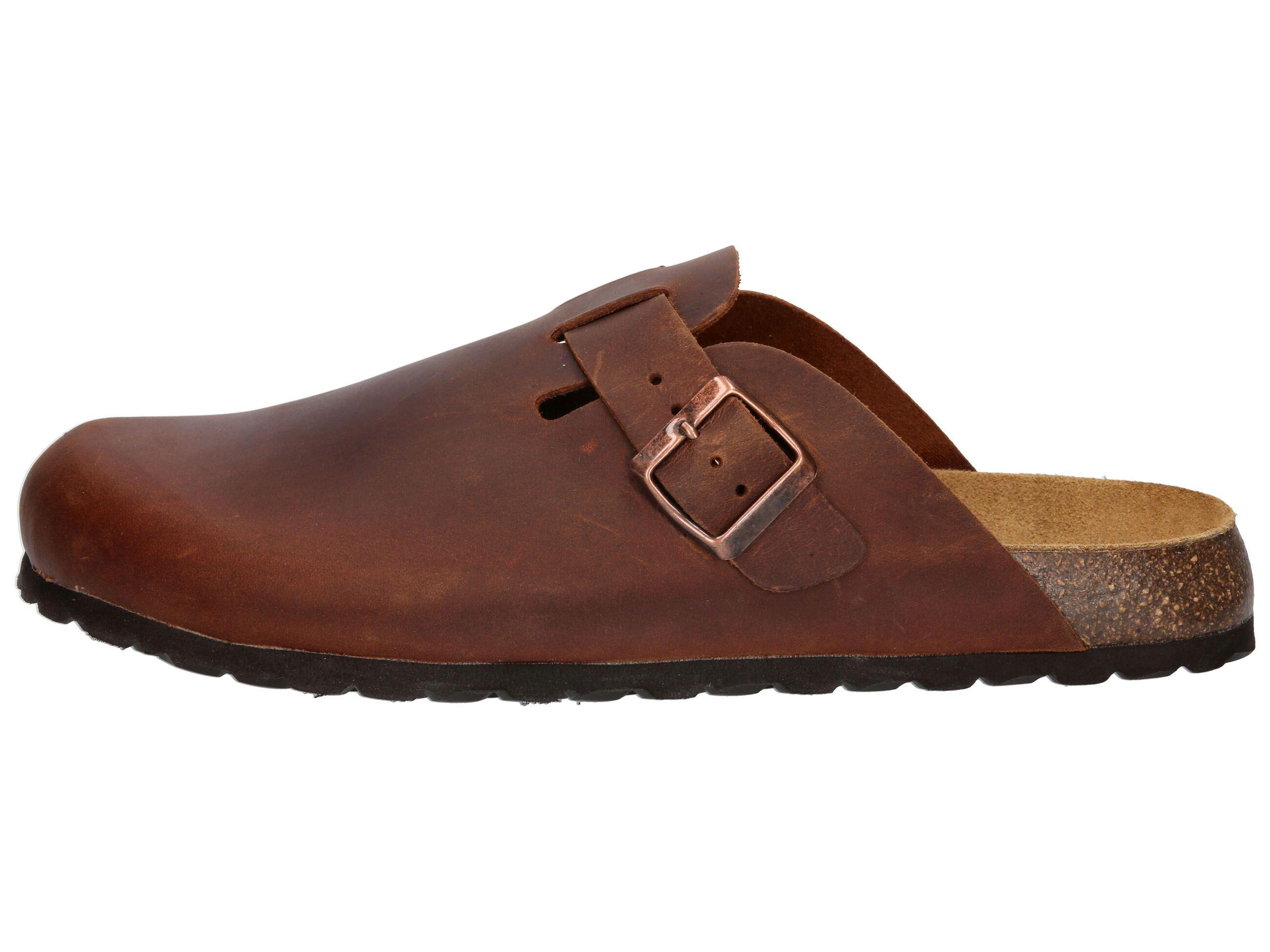 Pantolette Herren Schnallen LICO Bioline Clog Leather 2/6