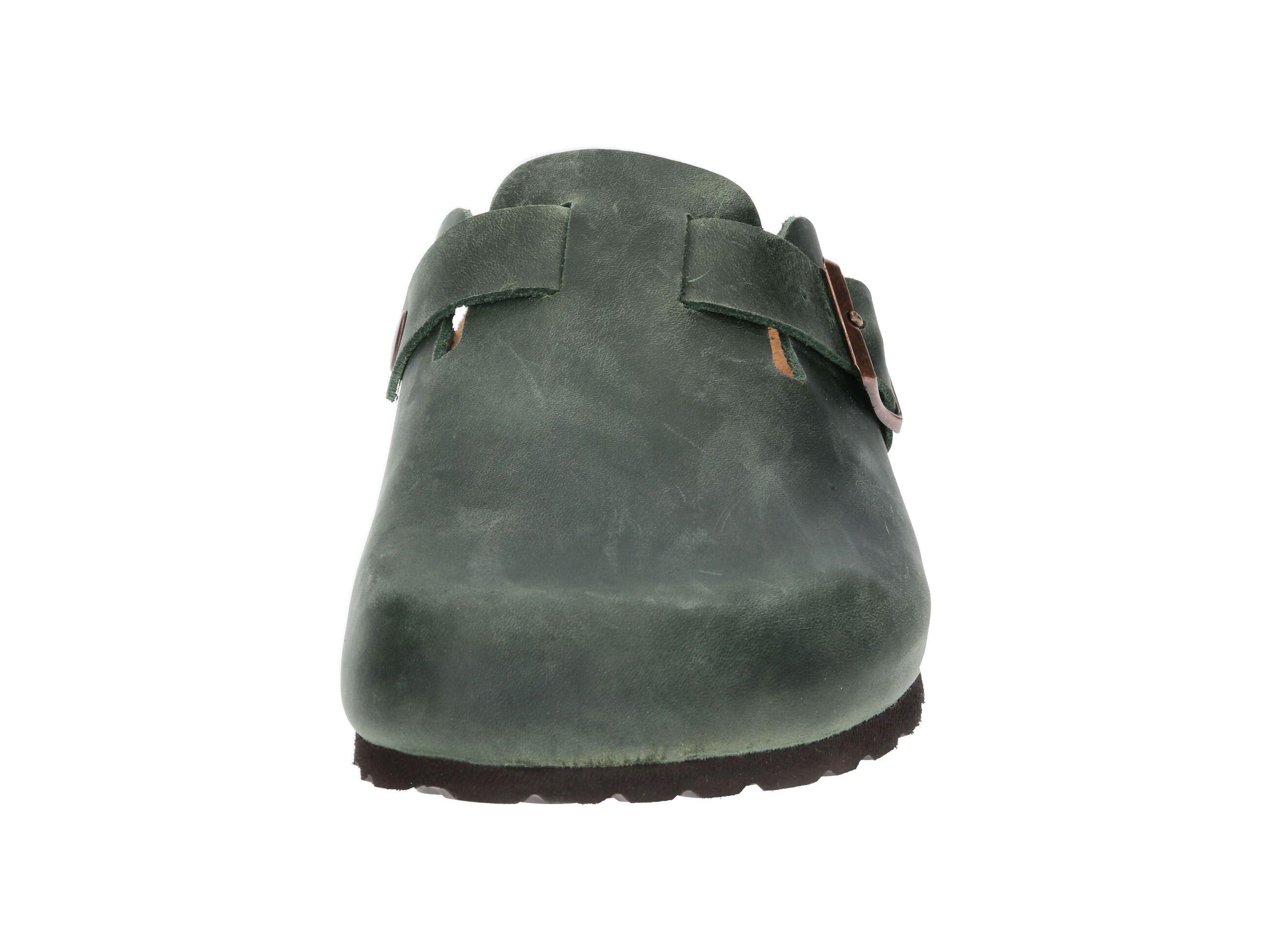 Pantolette Herren Schnallen LICO Bioline Clog Leather 3/6
