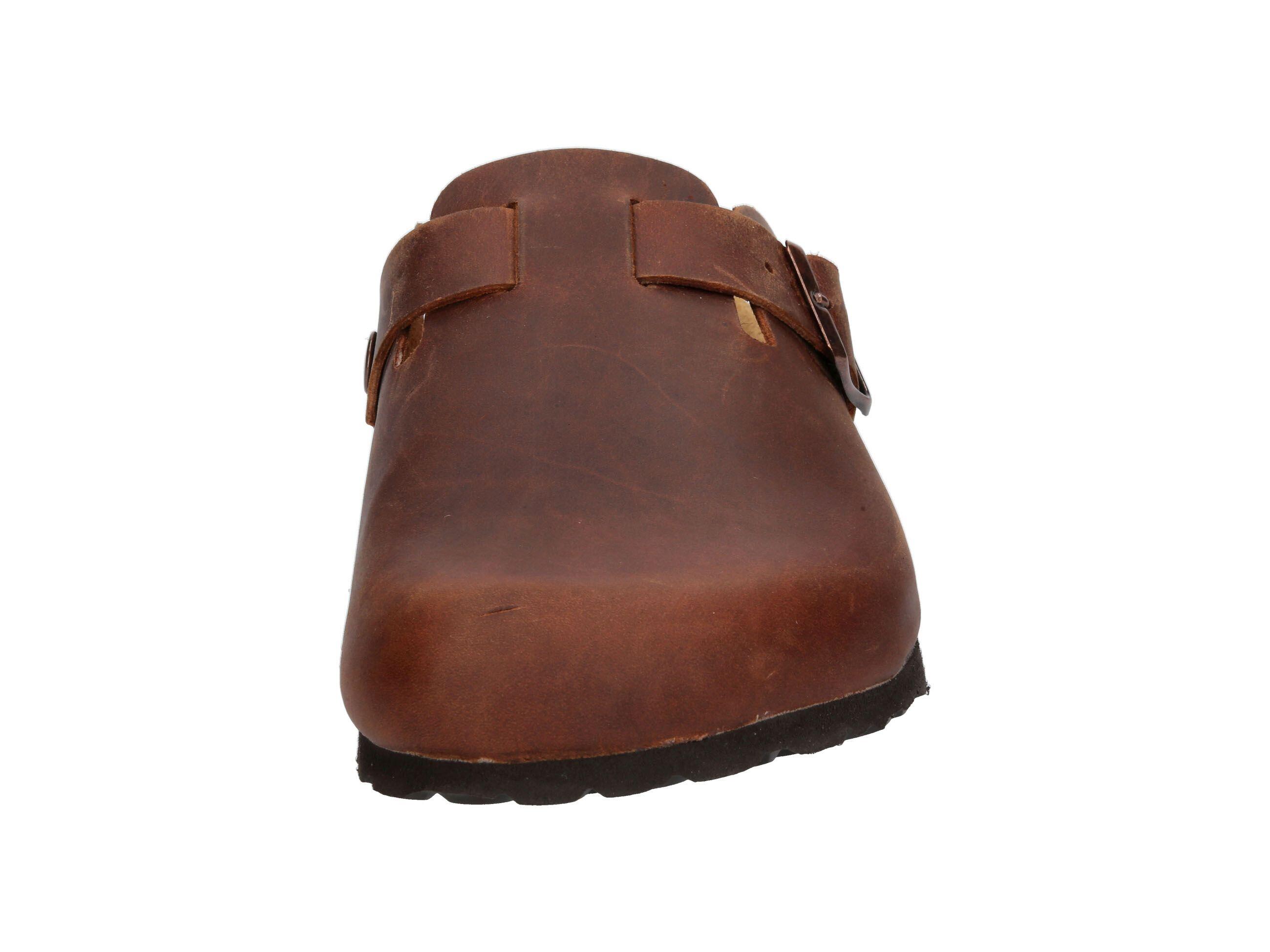 Pantolette Herren Schnallen LICO Bioline Clog Leather 3/6