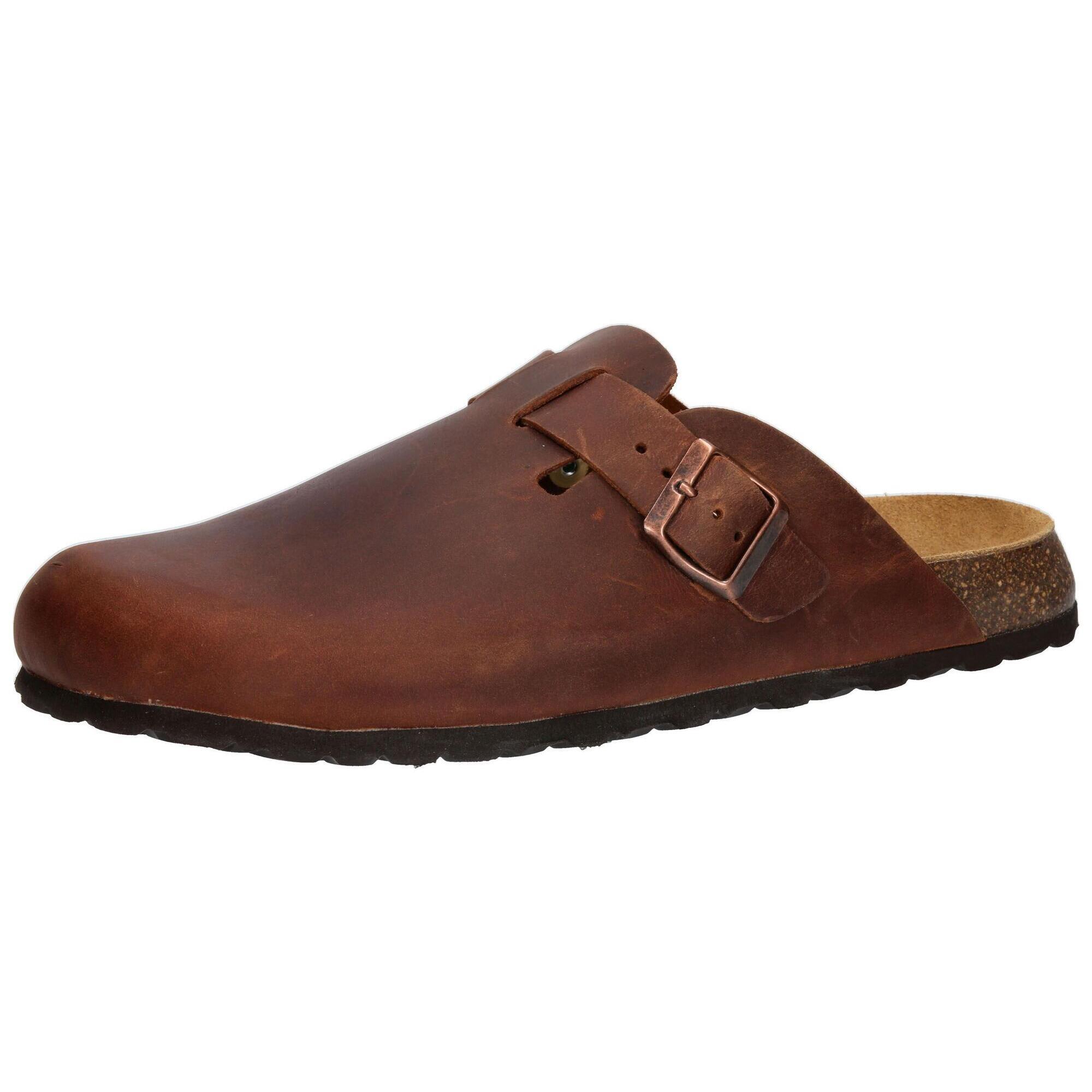 Lico - Mule Boucles Hommes Lico Bioline Clog Leather - Sandales - Marron - 44 - Decathlon