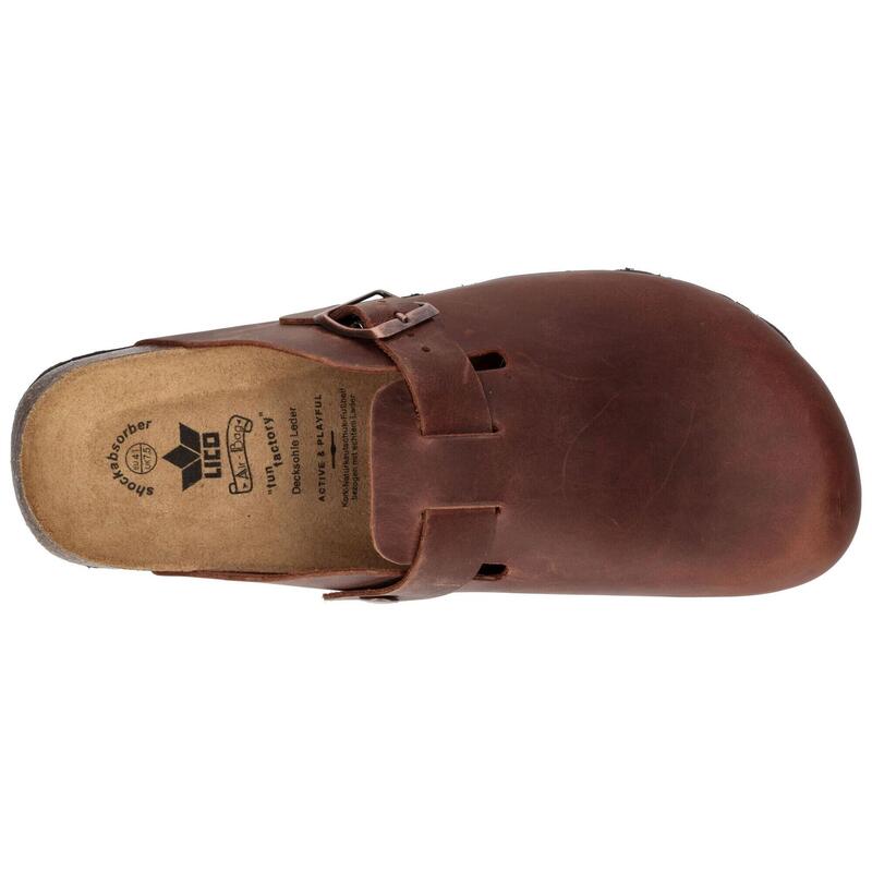Mule Boucles Hommes LICO Bioline Clog Leather