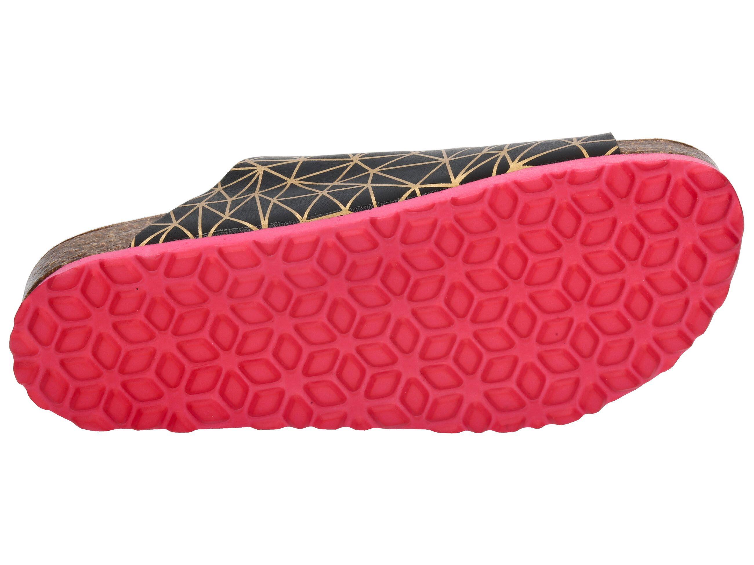 Pantolette Damen Schnallen LICO Bioline Platino 6/6