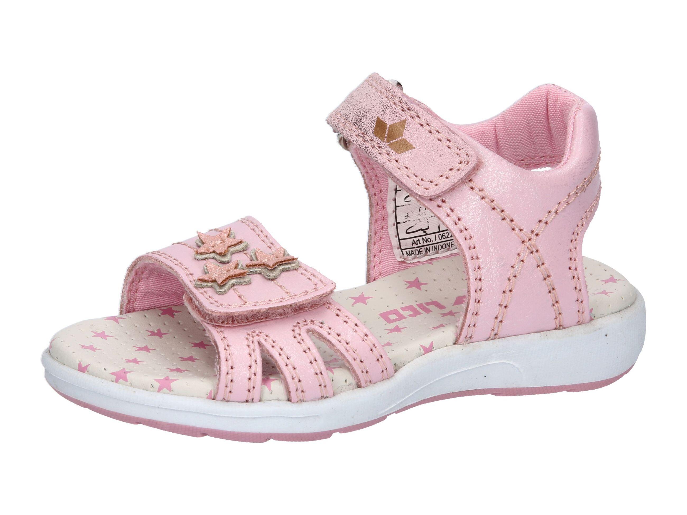 LICO LICO Madita V Leather Sandal pink girls velcro non-slip