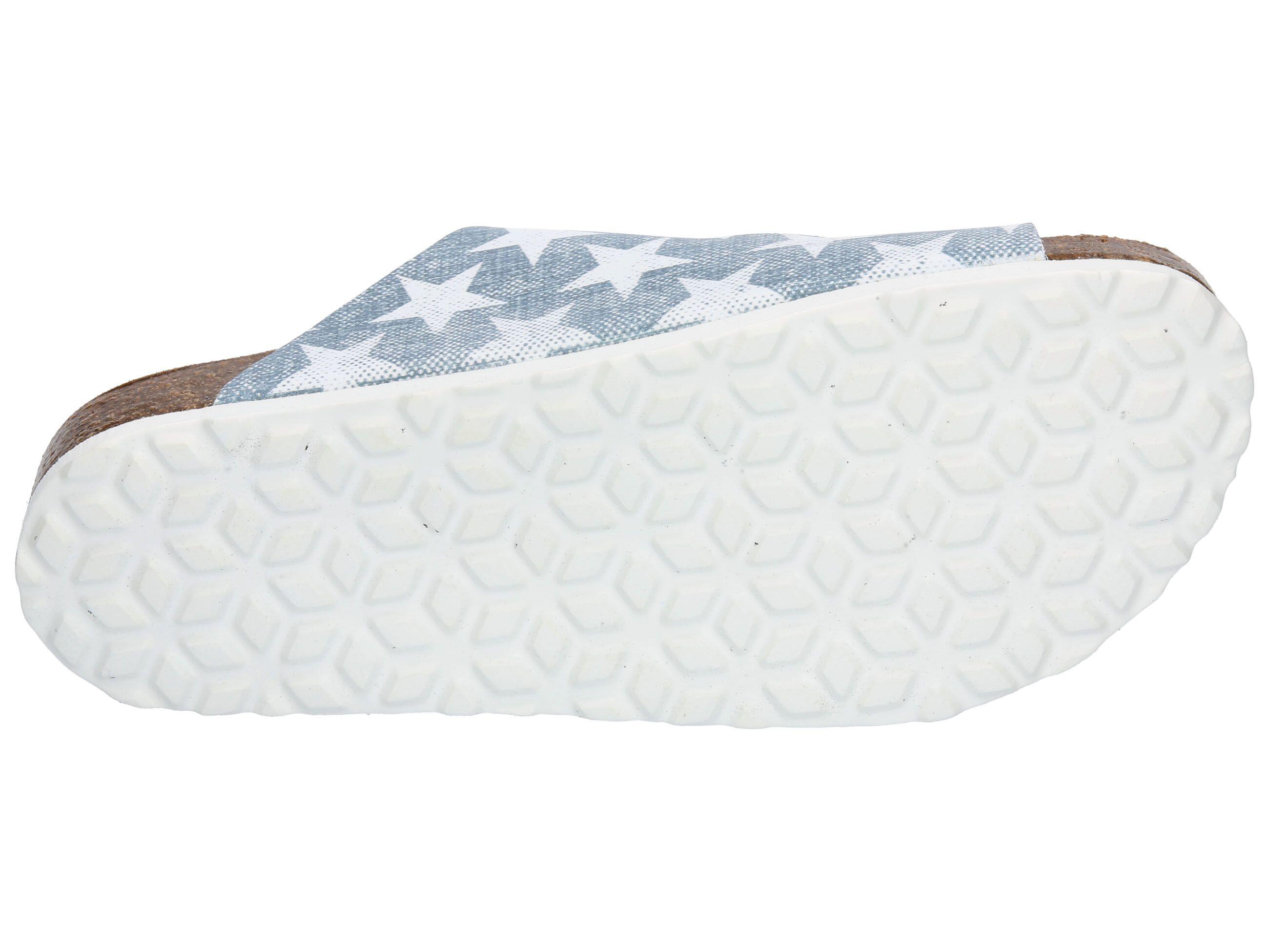 Pantolette Damen Schnallen LICO Bioline Platino 6/6