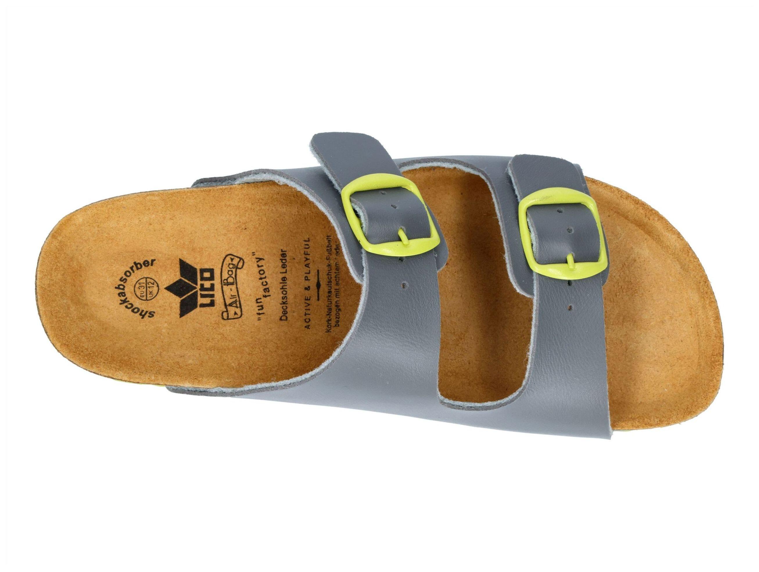 Pantolette Jungen Schnallen LICO Bioline Kids 5/6