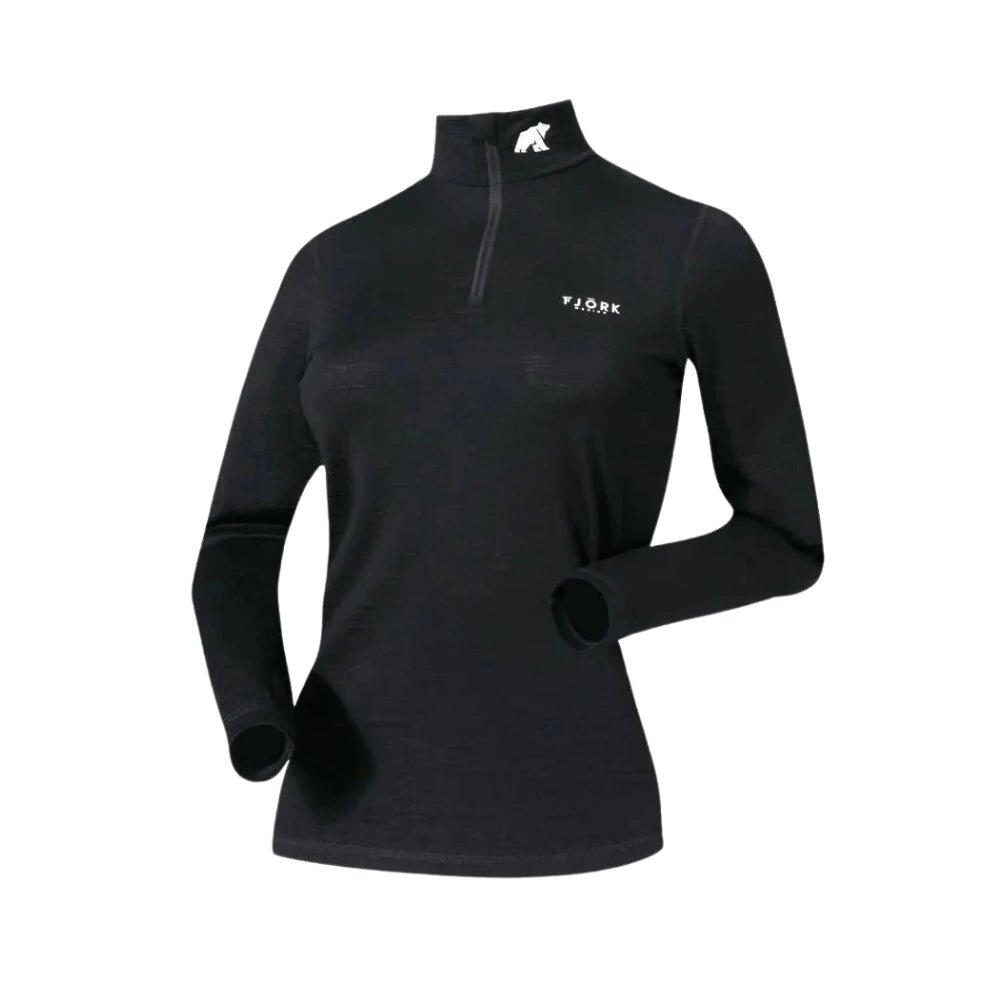 LangärLSiges Damen-T-Shirt aus 100 % Merinowolle – Björk 210 Zip 2/4