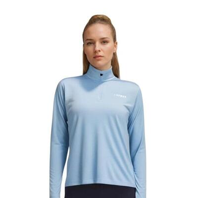 LangärLSiges Damen-T-Shirt aus 100 % Merinowolle – Björk 210 Zip