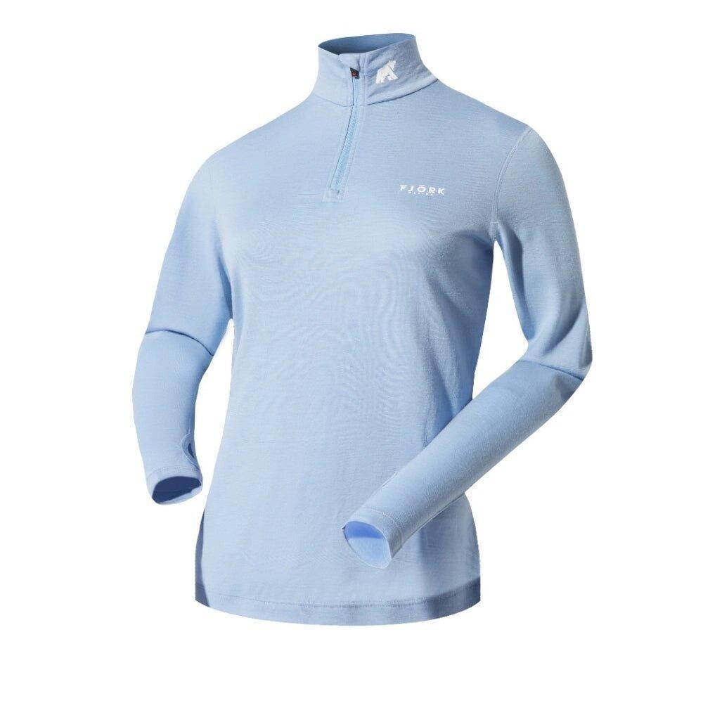 T-shirt  a maniche lunghe 100% lana merino - Bjork 210 Zip 2/3