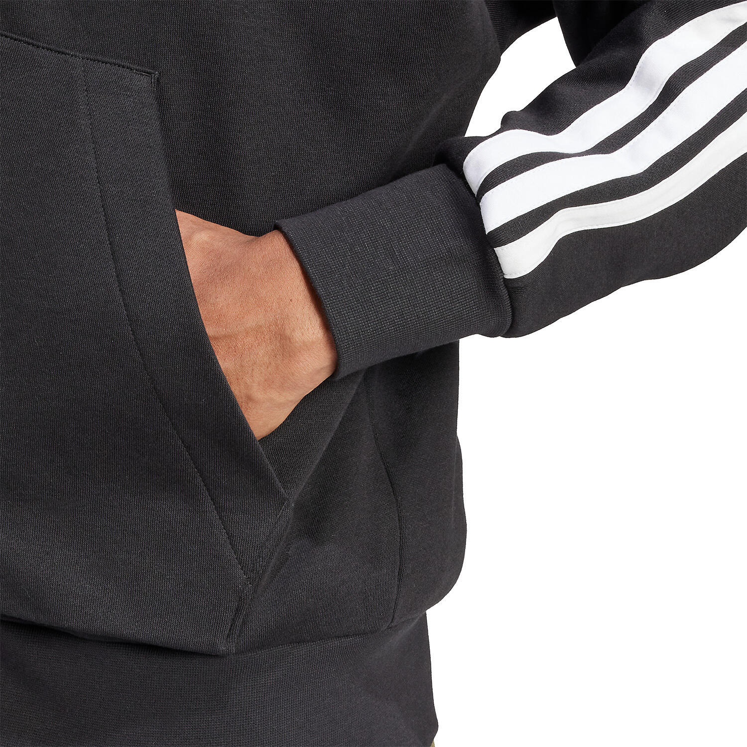 Adidas Essentials 3-Stripes Pullover schwarz/weiß 5/7