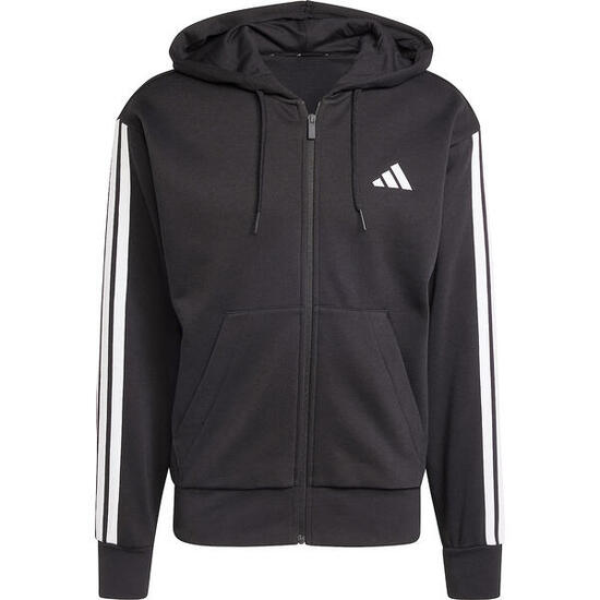 Pull-over Adidas Essentials 3-Stripes noir/blanc