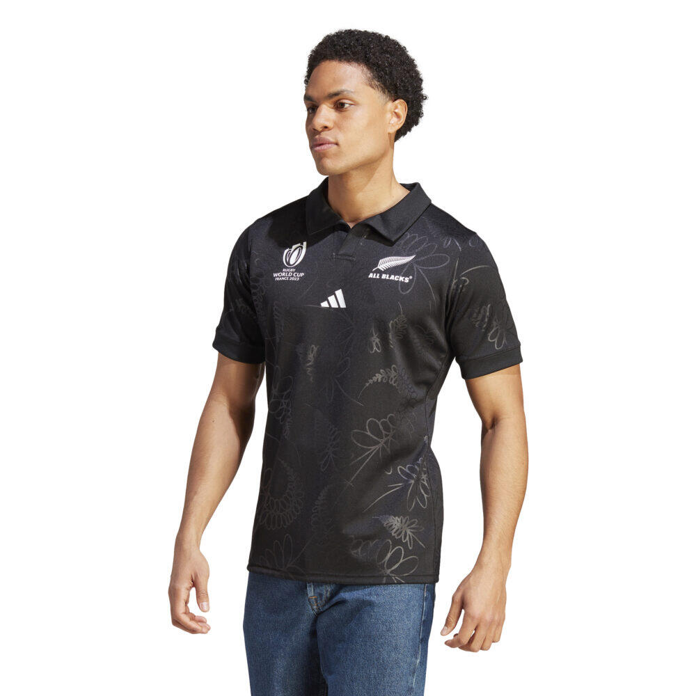 All Blacks Kids RWC 2023 Home Rugby Shirt | Decathlon