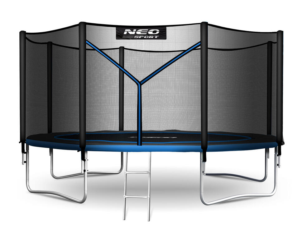 Trampolina ogrodowa z siatką zewnętrzną Neo-Sport 374cm 12ft