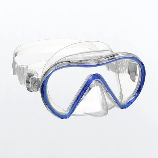 Masque Adulte Snorkeling VENTO Bleu Reflex Clear