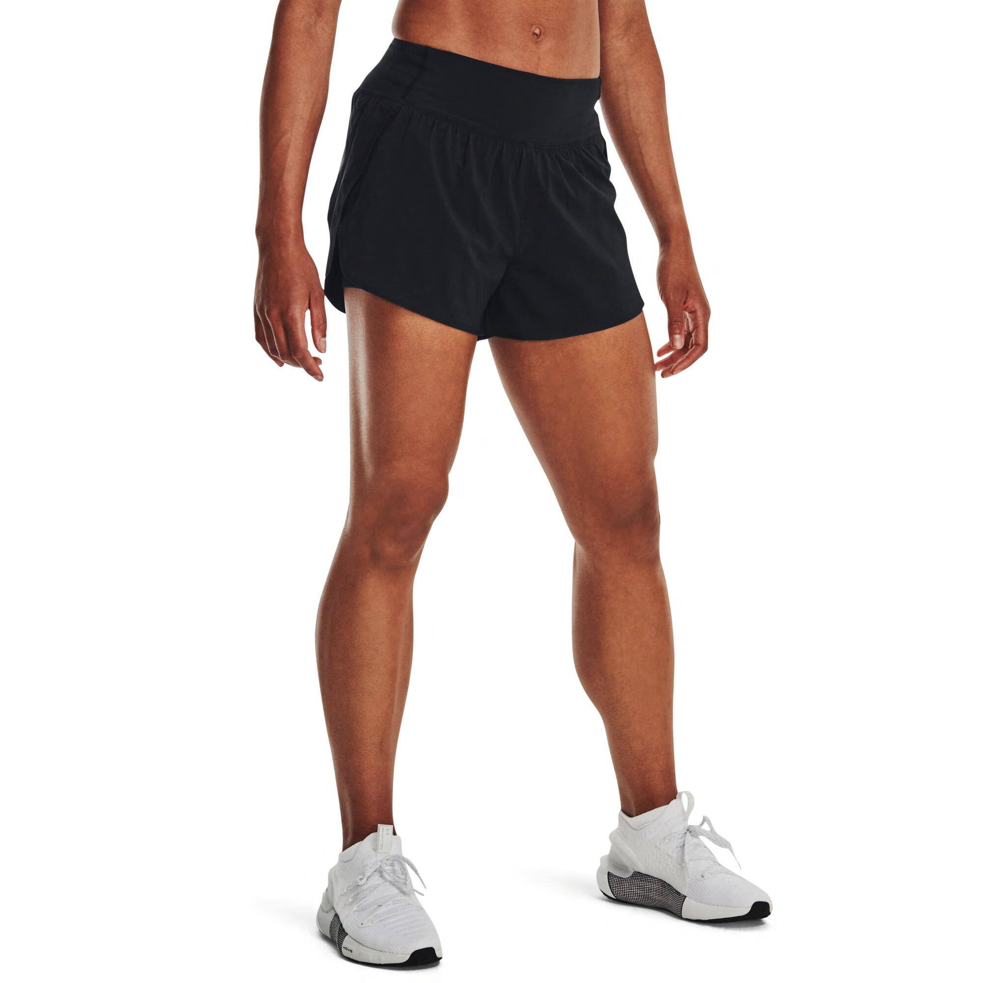 Pantaloncini da donna in tessuto 2 in 1 Under Armour Flex 3/6