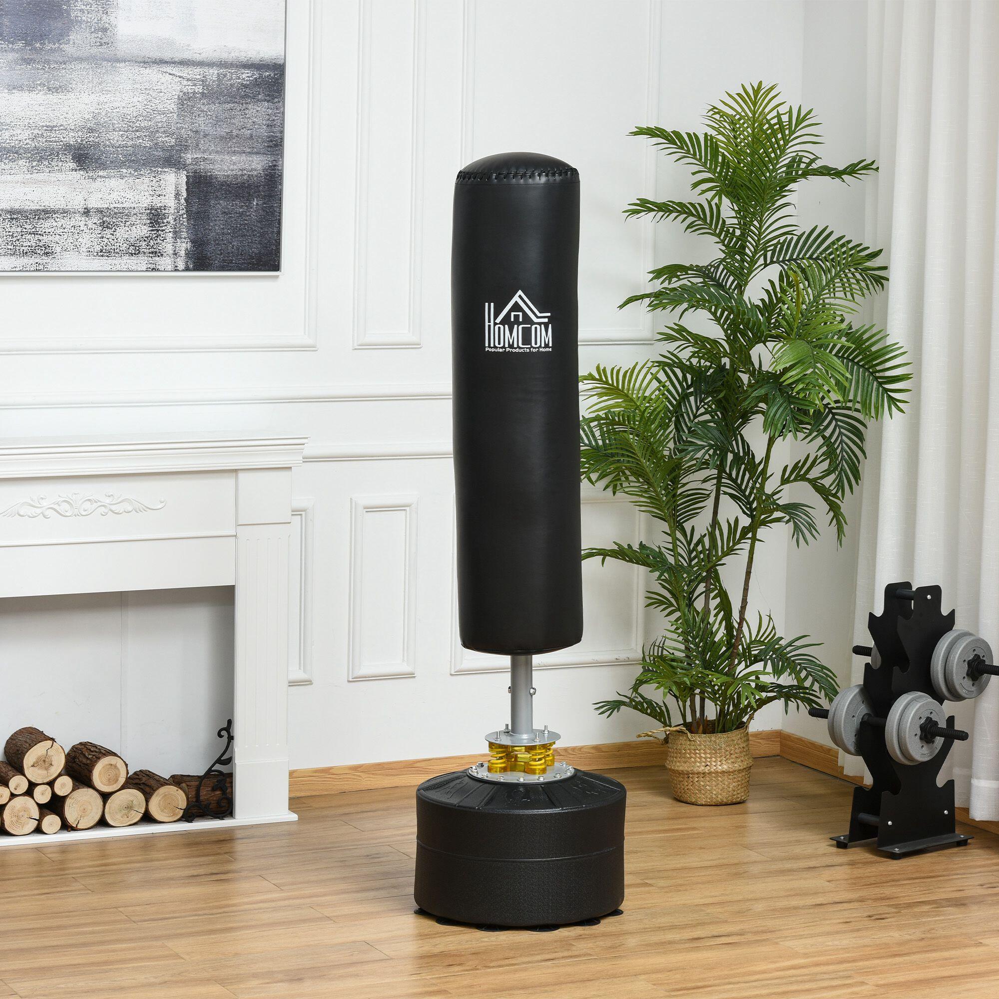 Saco de boxe ø50x 170 cm preto HOMCOM 2/7