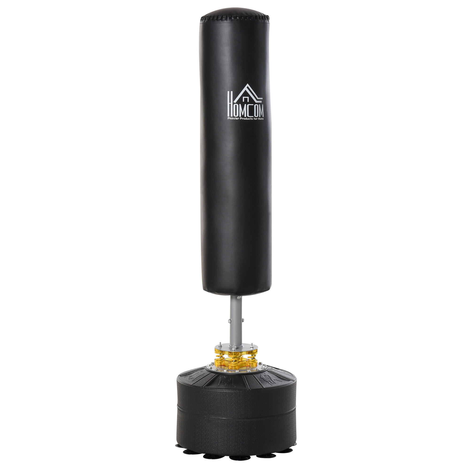 HOMCOM Saco de boxe ø50x 170 cm preto HOMCOM