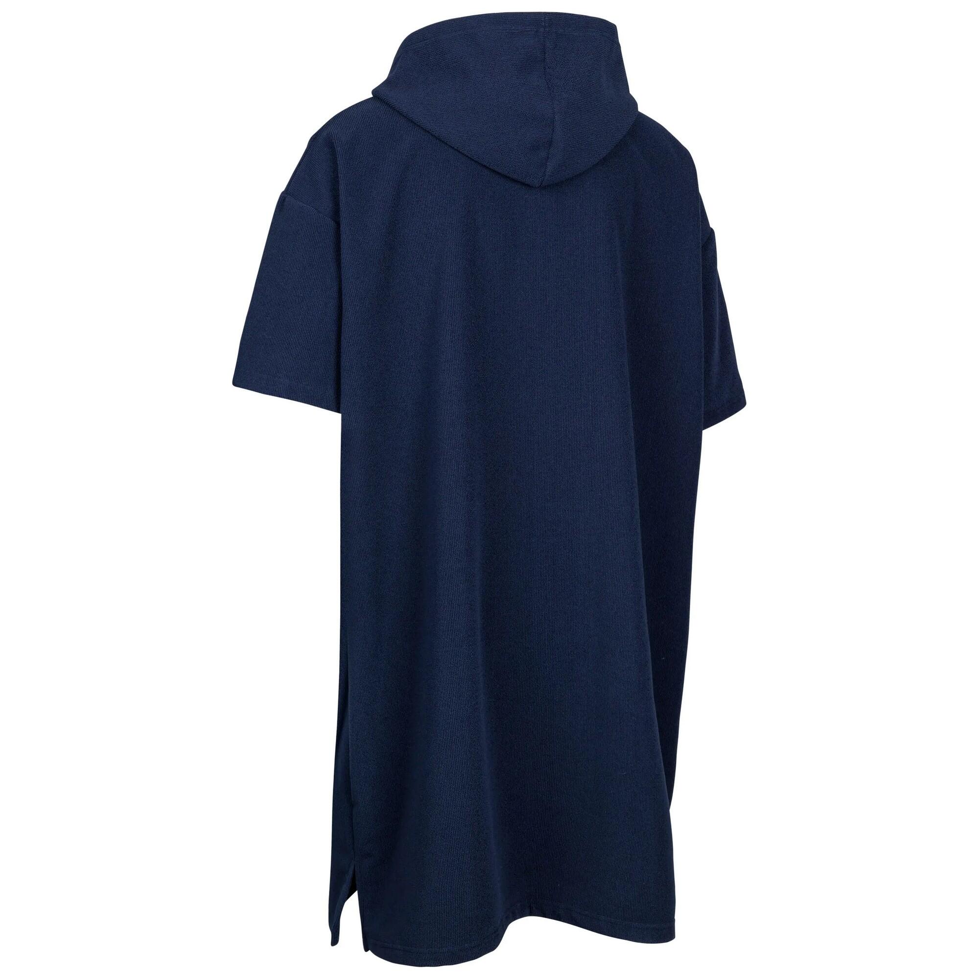 Poncho met capuchon voor volwassenen (Marine) 2/3