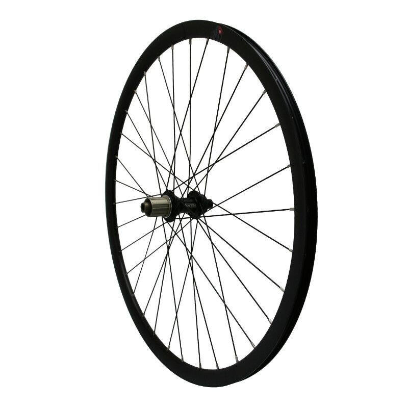 Roue gravel arrière moyeu roulement cassette axe traversant jante rayons acier V      16750€    VELOX Roue gravel arrière moyeu roulement cassette axe traversant jante rayons acier VVendu exclusivement en ligne   