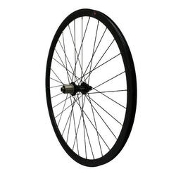 Roue gravel arrière moyeu roulement cassette axe traversant jante rayons acier V