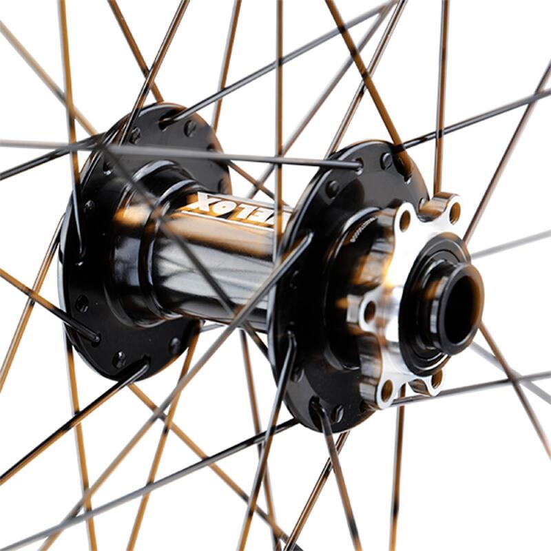 Roue avant de vélo jante moyeu disque 6 trous axe travers Velox Klixx Tubeless r