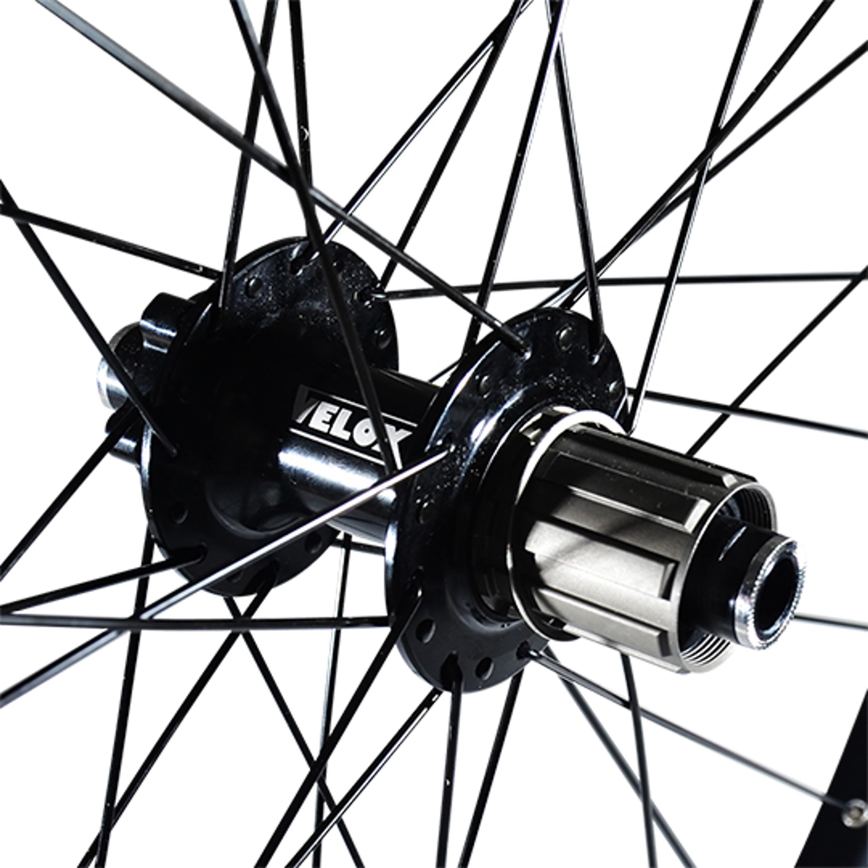 Roue arrière de vélo k7 jante disque 6 trous axe travers Velox Klixx Tubeless Re 2/2