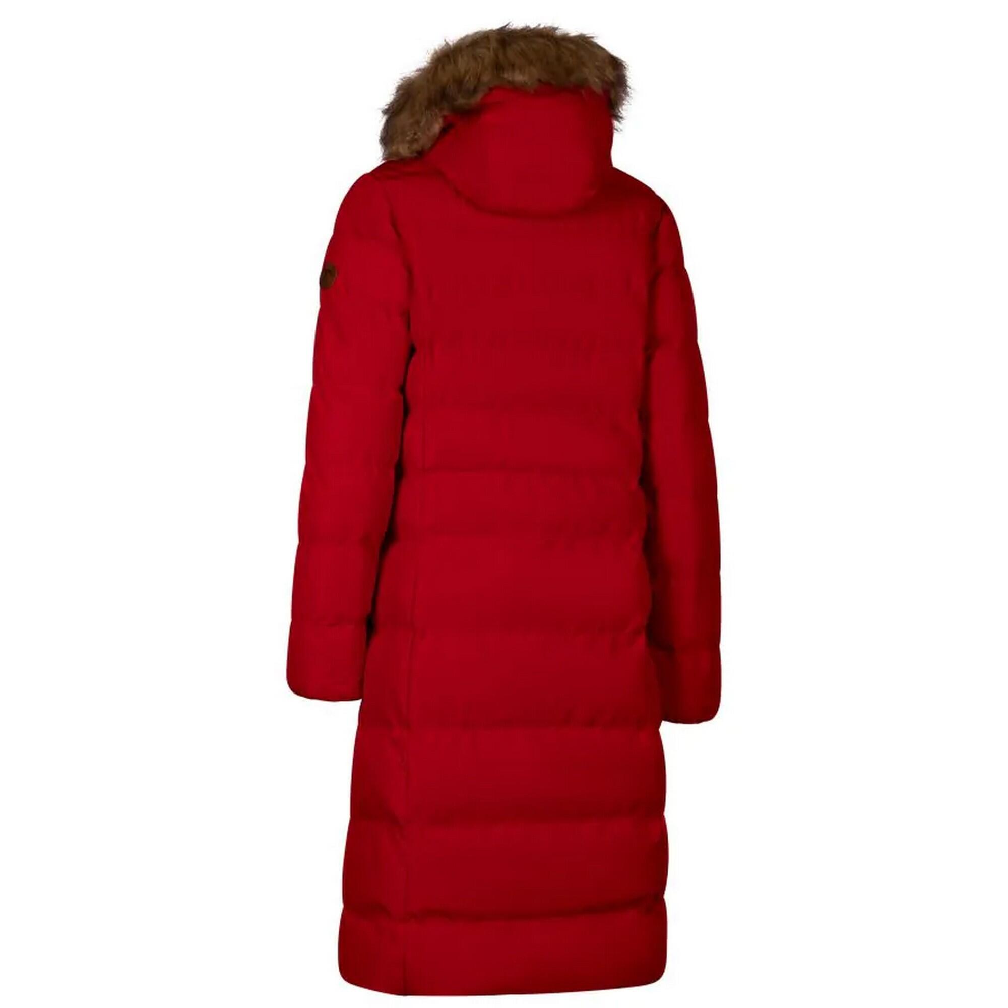 Doudoune Longue AUDREY Femme (Rouge) 2/5