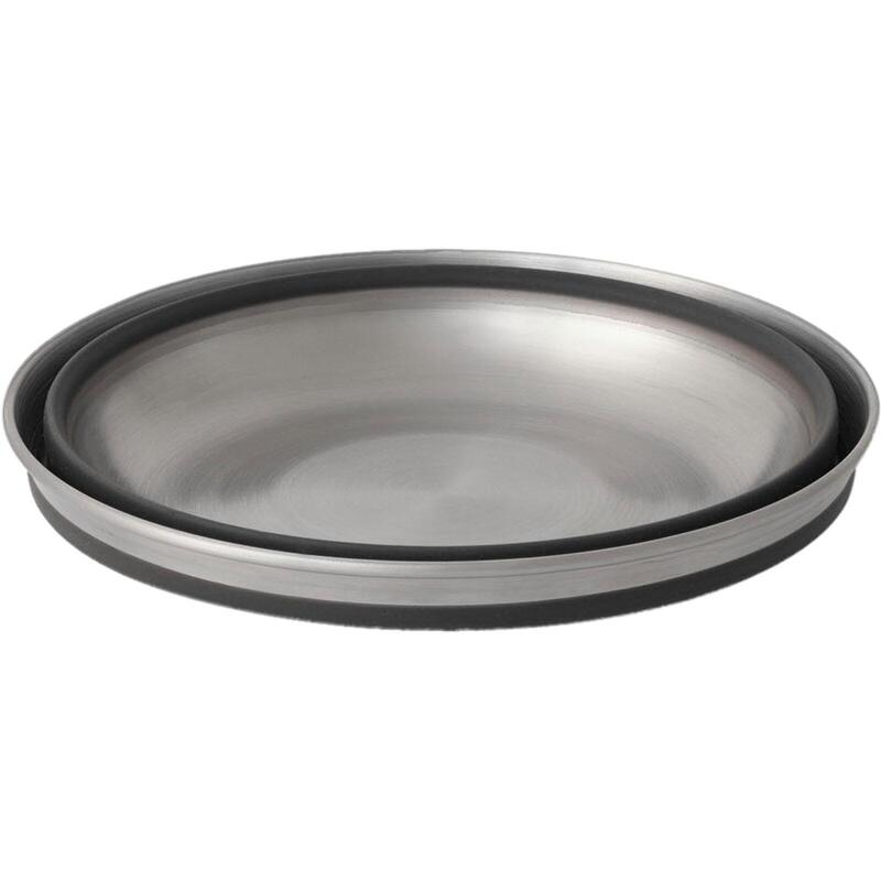 Tazza Pieghevole Sea To Summit Detour In Acciaio Inox, Colore Beluga Nero, Per Campeggio