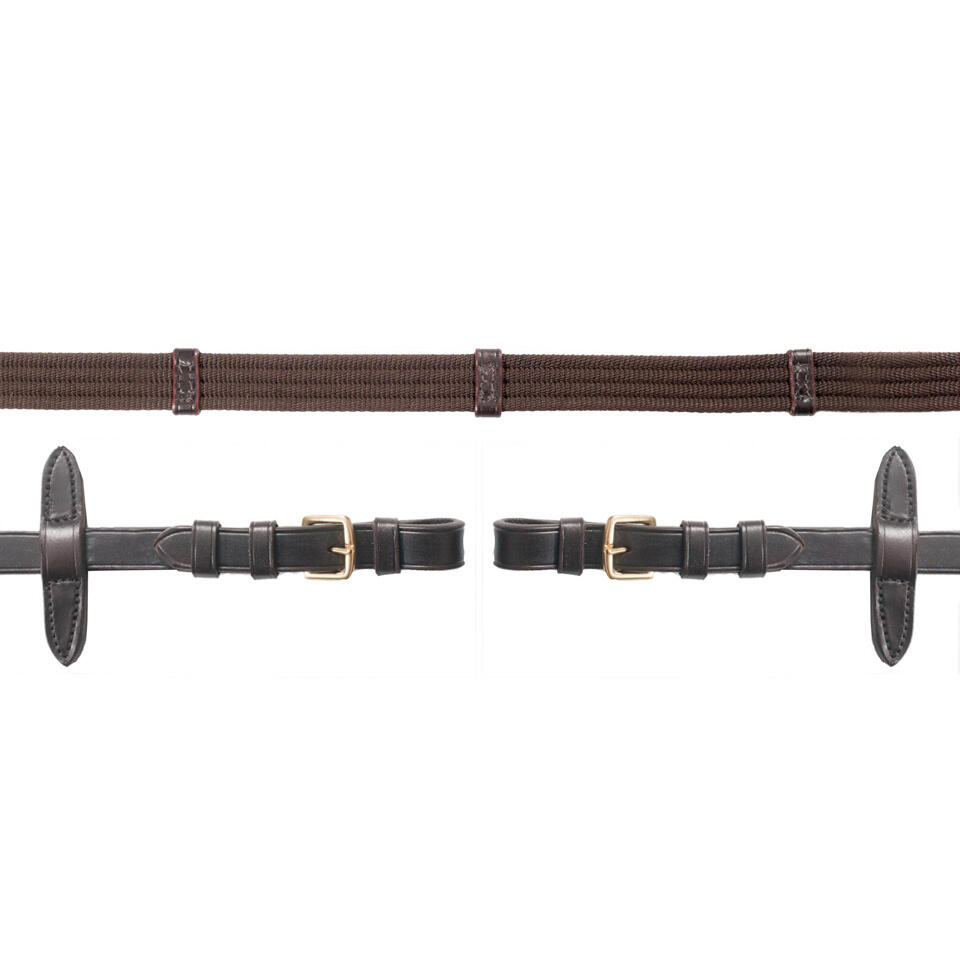Rênes en sangle avec boucle cuir pour cheval Schockemöehle 2/2