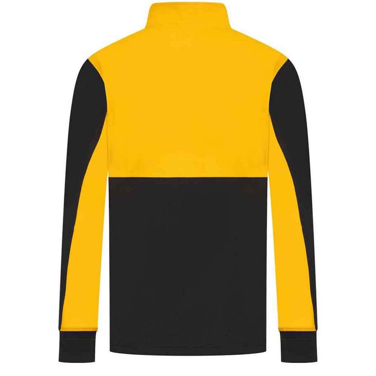 Mens Quarter Zip Track Top (Black/Gold) 2/3