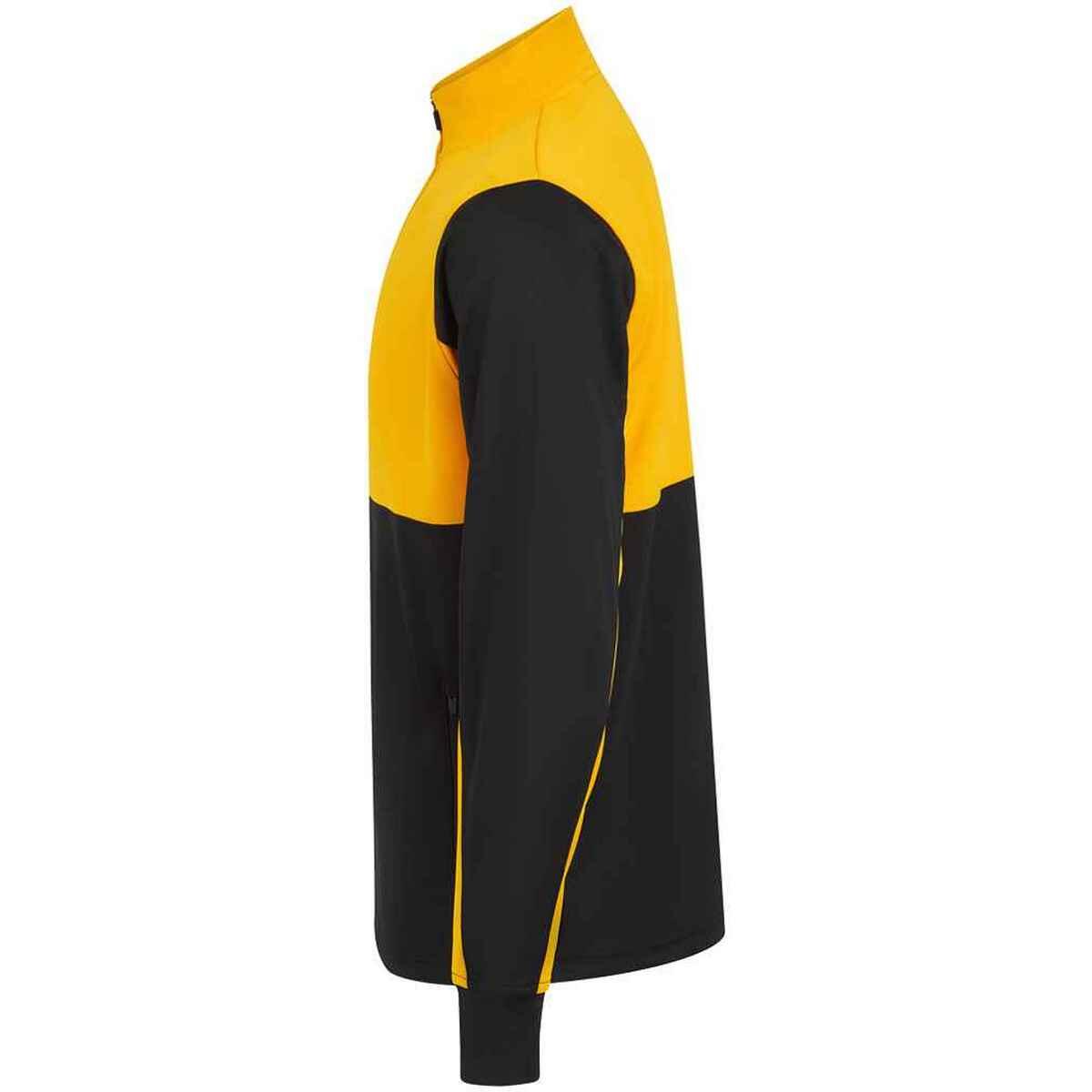 Mens Quarter Zip Track Top (Black/Gold) 3/3