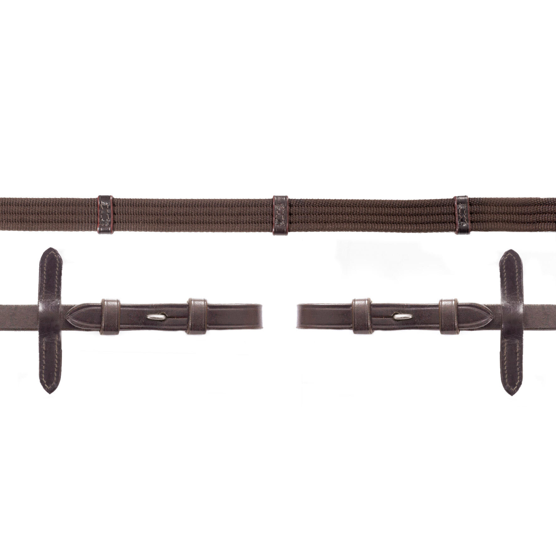 Leather reins with clip and pin for Schockemöhle Web horse 2/2