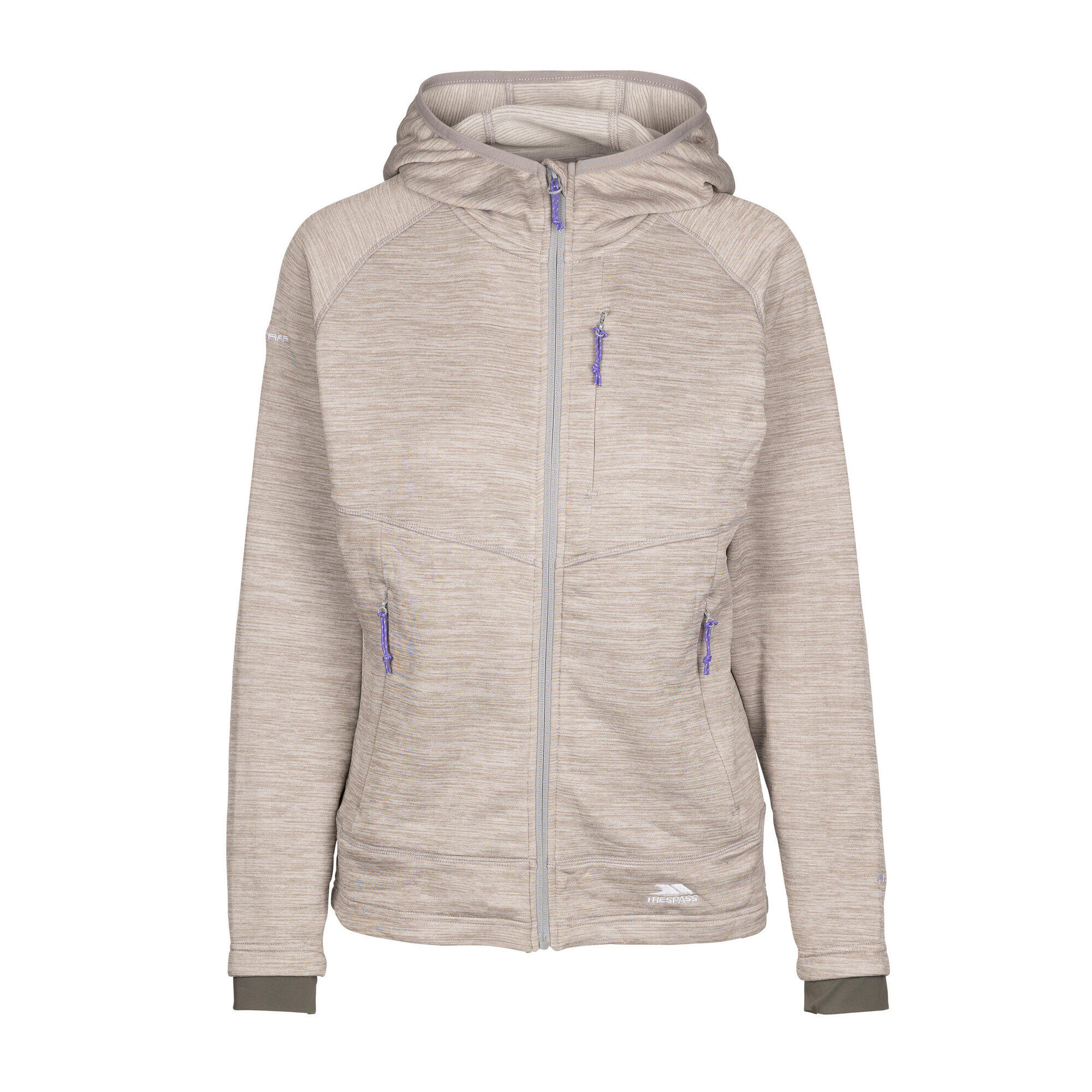 TRESPASS Womens/Ladies AT200 Fleece Jacket (Platinum)