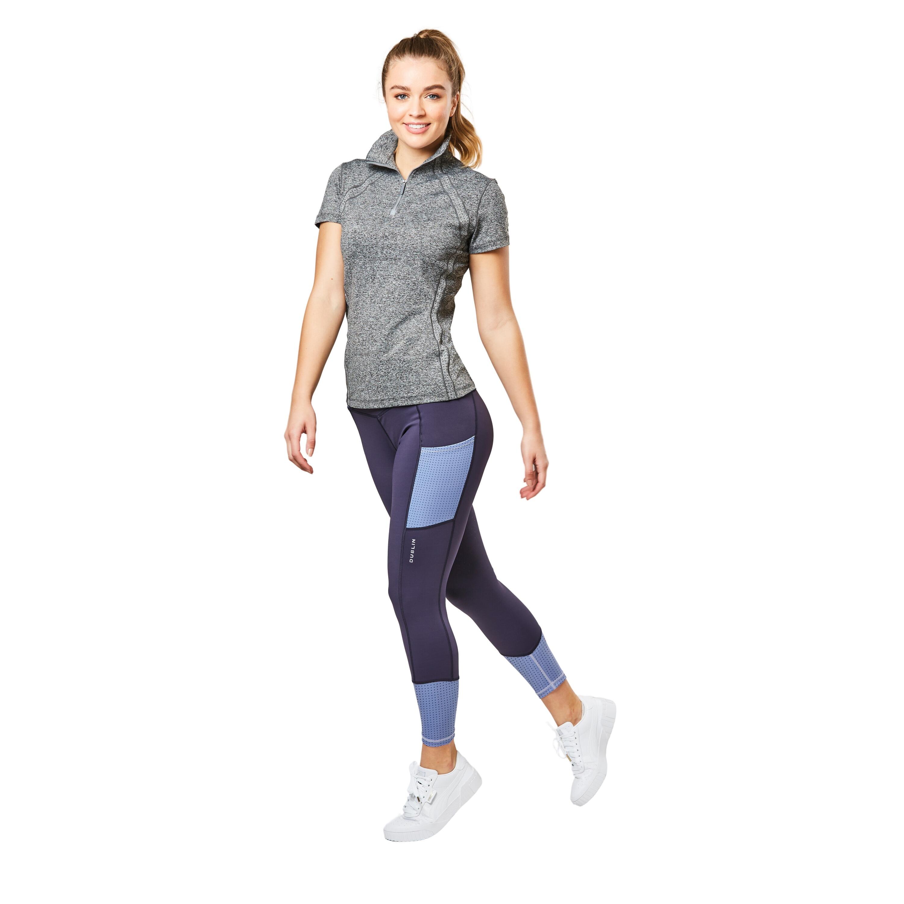 DUBLIN Women's mid-rise riding leggings Dublin Power Performance