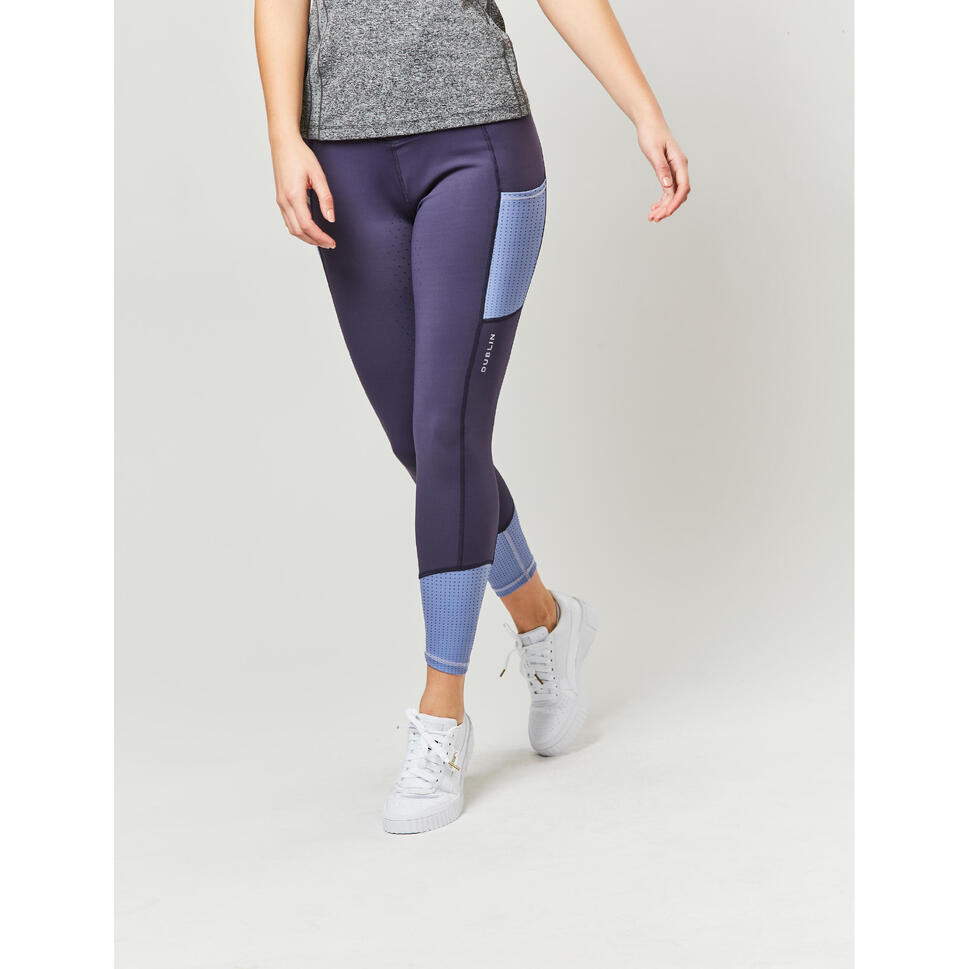 Damskie legginsy jeździeckie ze średnim stanem Dublin Power Performance
