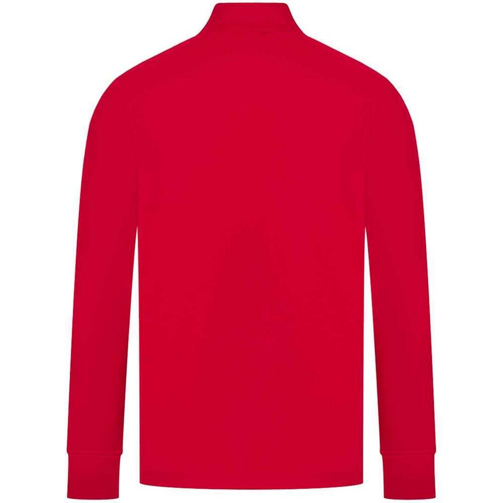 Mens Knitted Tracksuit Top (Red/White) 2/2