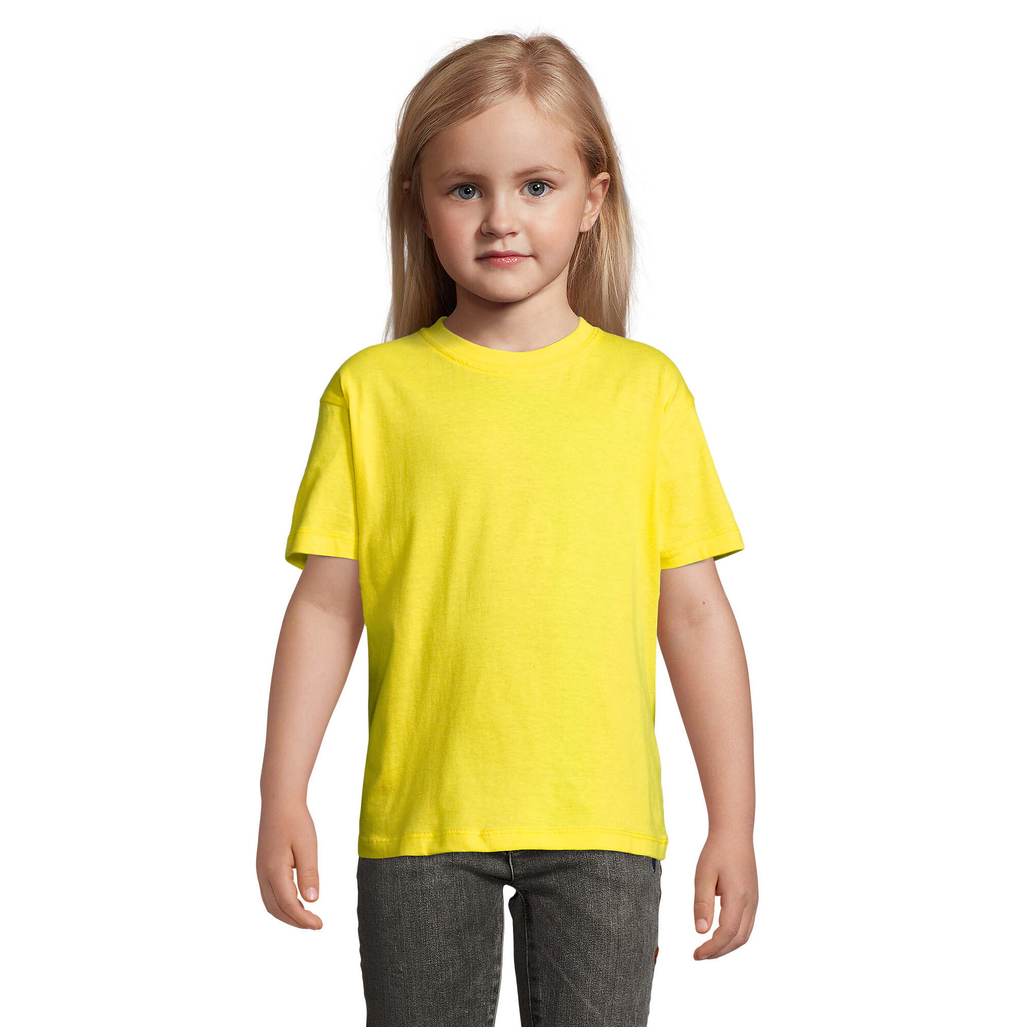 Sol's - Tshirt Regent Enfant (citron) - T-shirt Manches Courtes - Jaune|vert -  3 À 4 Ans - Decathlon