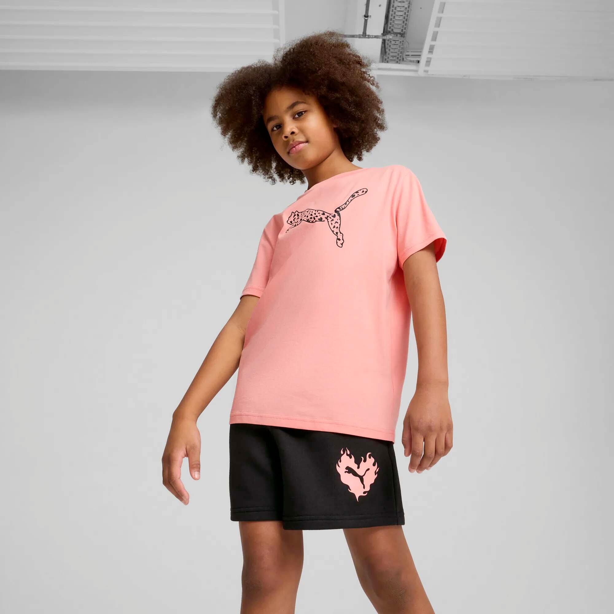 Conjunto De Camiseta Y Pantalones Cortos Puma Flaming Love G NIño 5/5