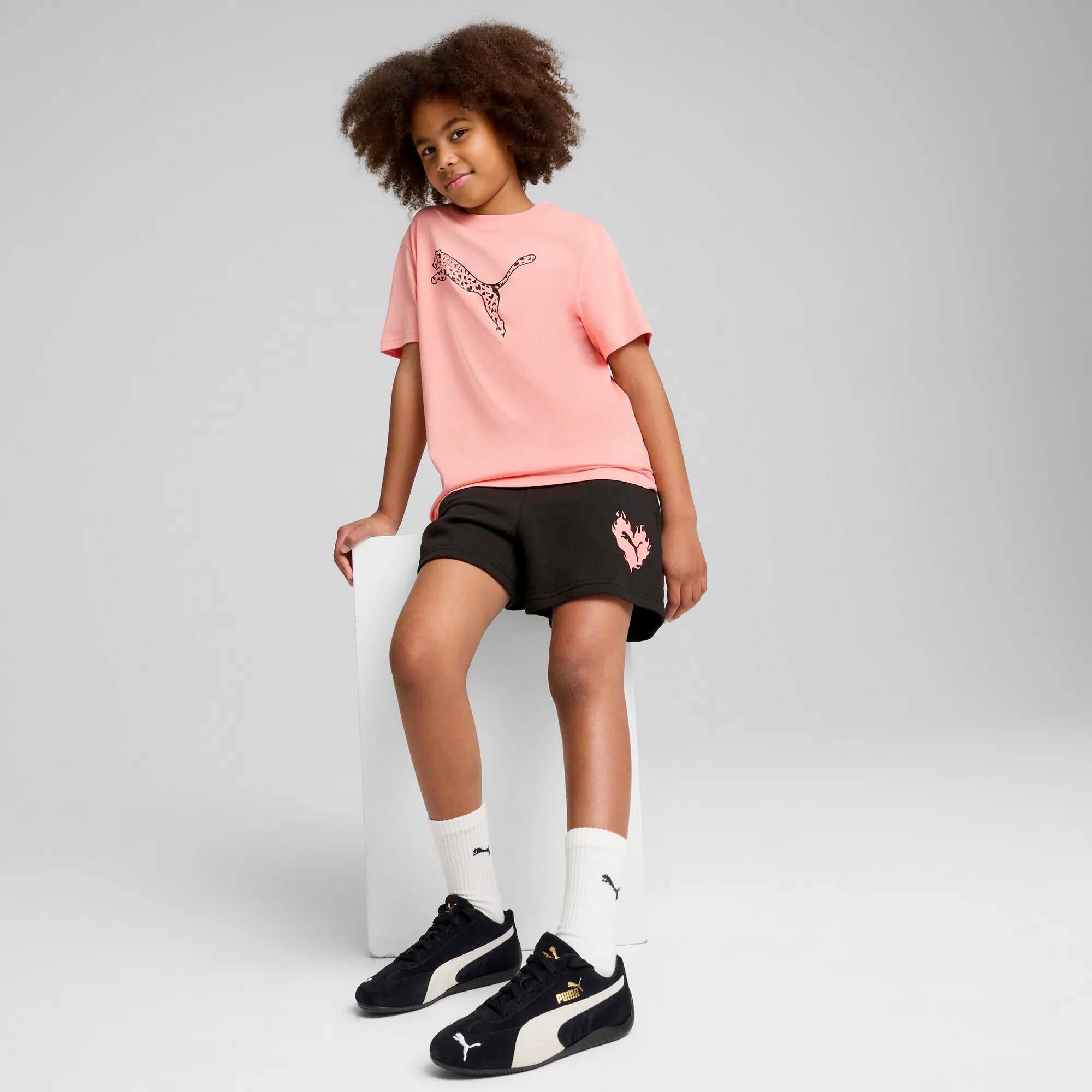 Conjunto De Camiseta Y Pantalones Cortos Puma Flaming Love G NIño 3/5