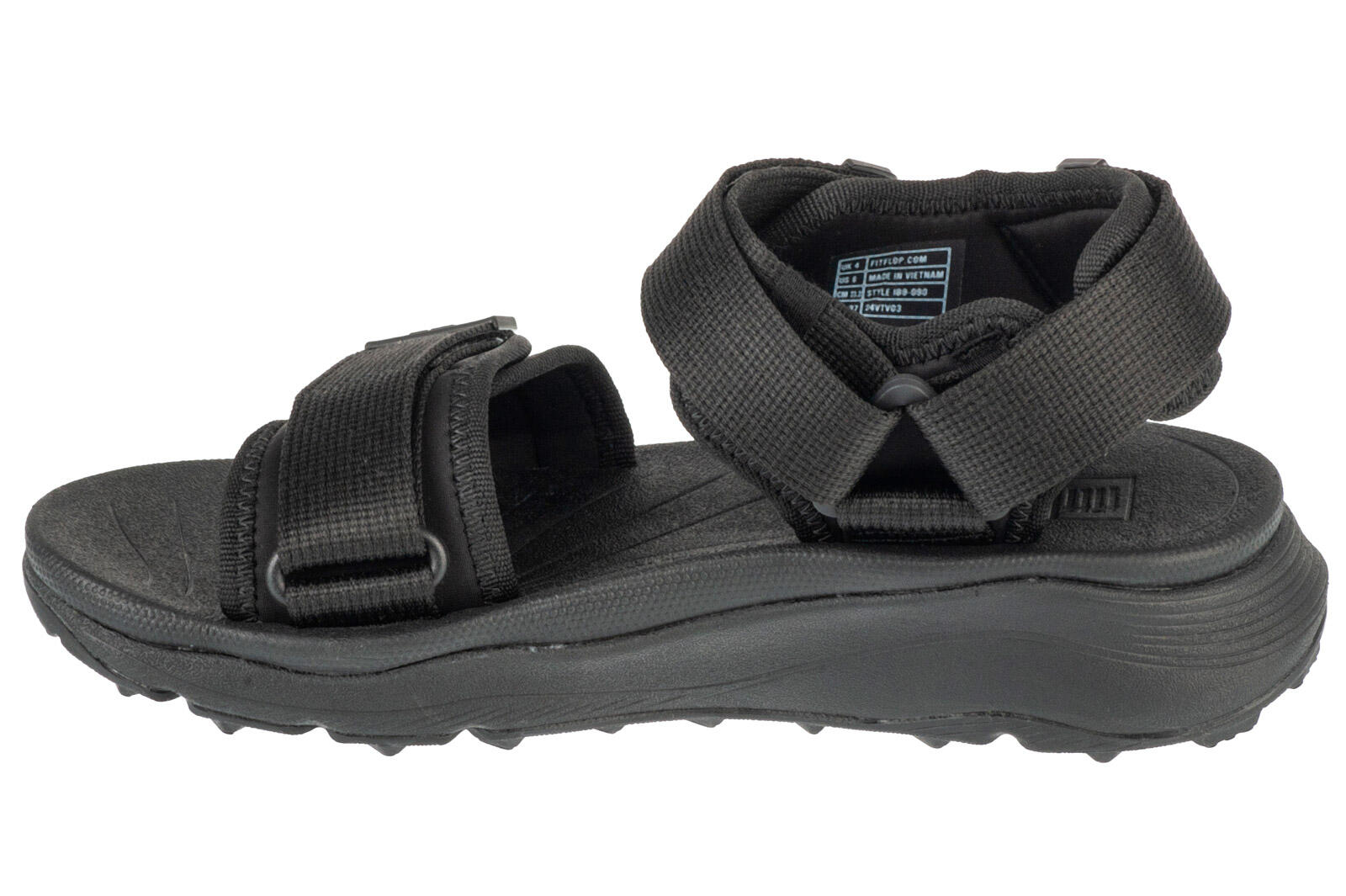 FITFLOP FitFlop Neo-D-Hyker (Xt) W/Resistant Adj. Outdoor Sandals  GEHEEL ZWART 2/7