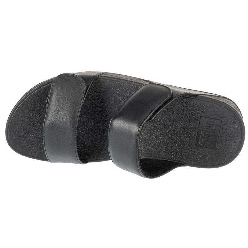 FITFLOP FitFlop Lulu Adjustable Leather Slides  GEHEEL ZWART 41