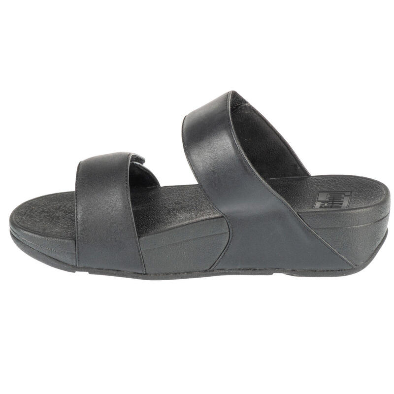 FITFLOP FitFlop Lulu Adjustable Leather Slides  GEHEEL ZWART 41